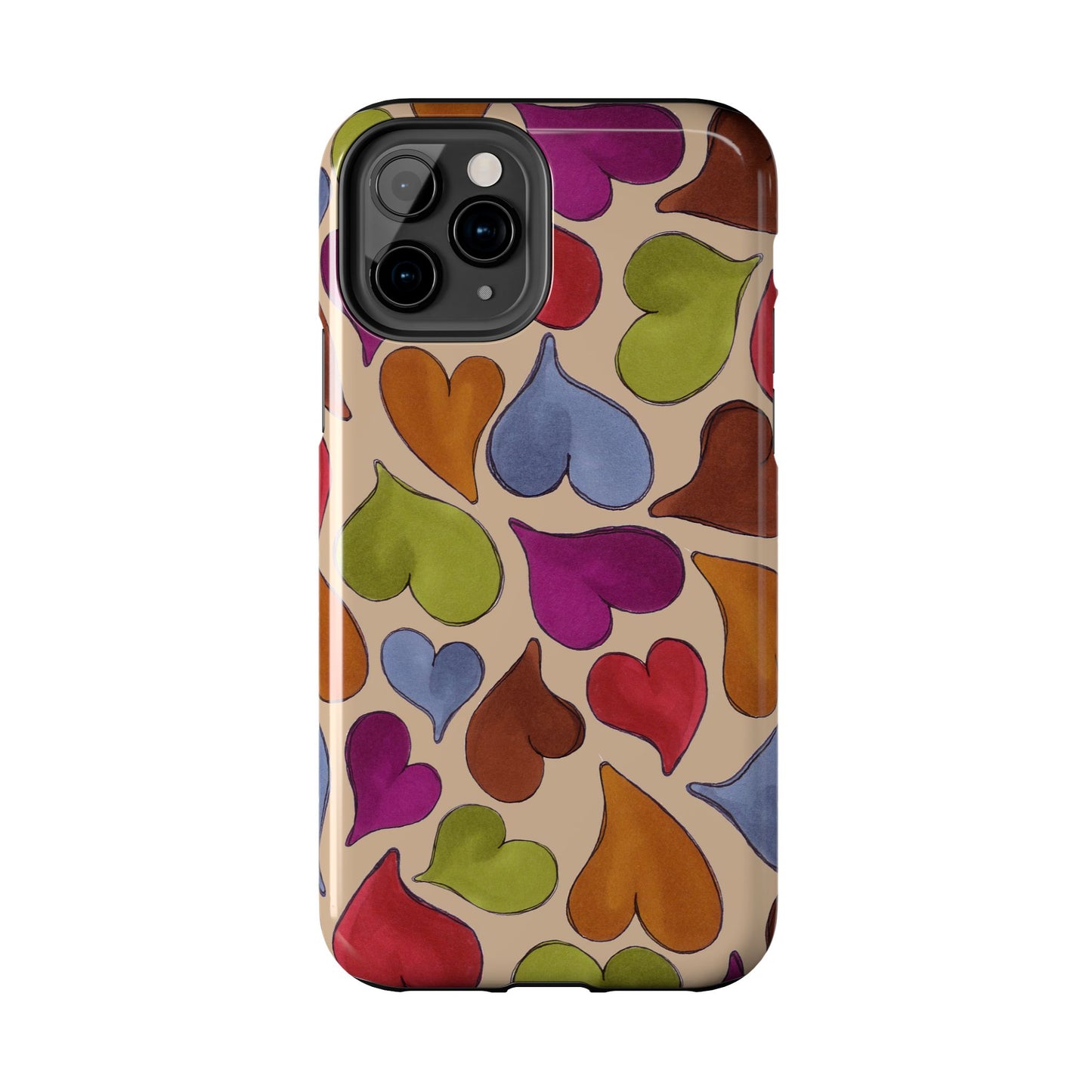 Big Hearted Khaki Phone Case