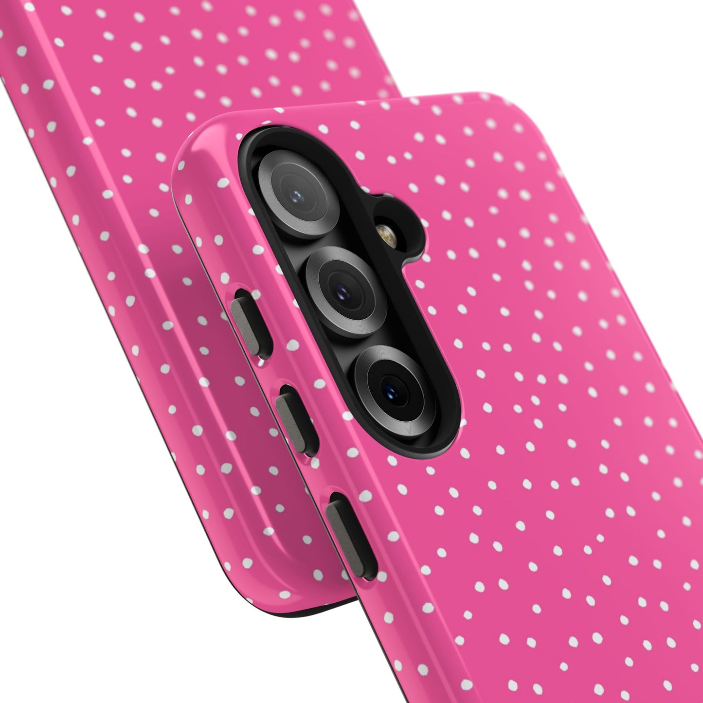 Dinky Dots Bright Pink / White Phone Case