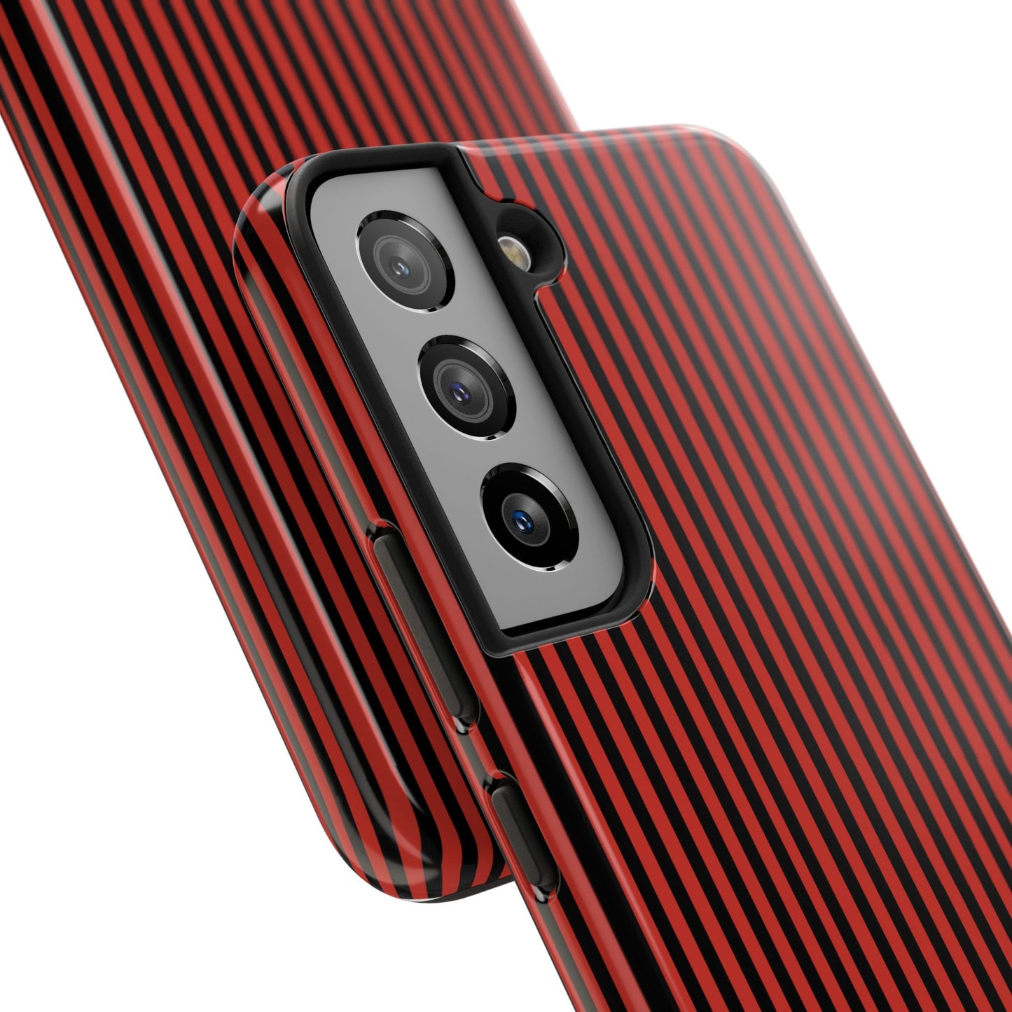 Stripe Red / Black Phone Case