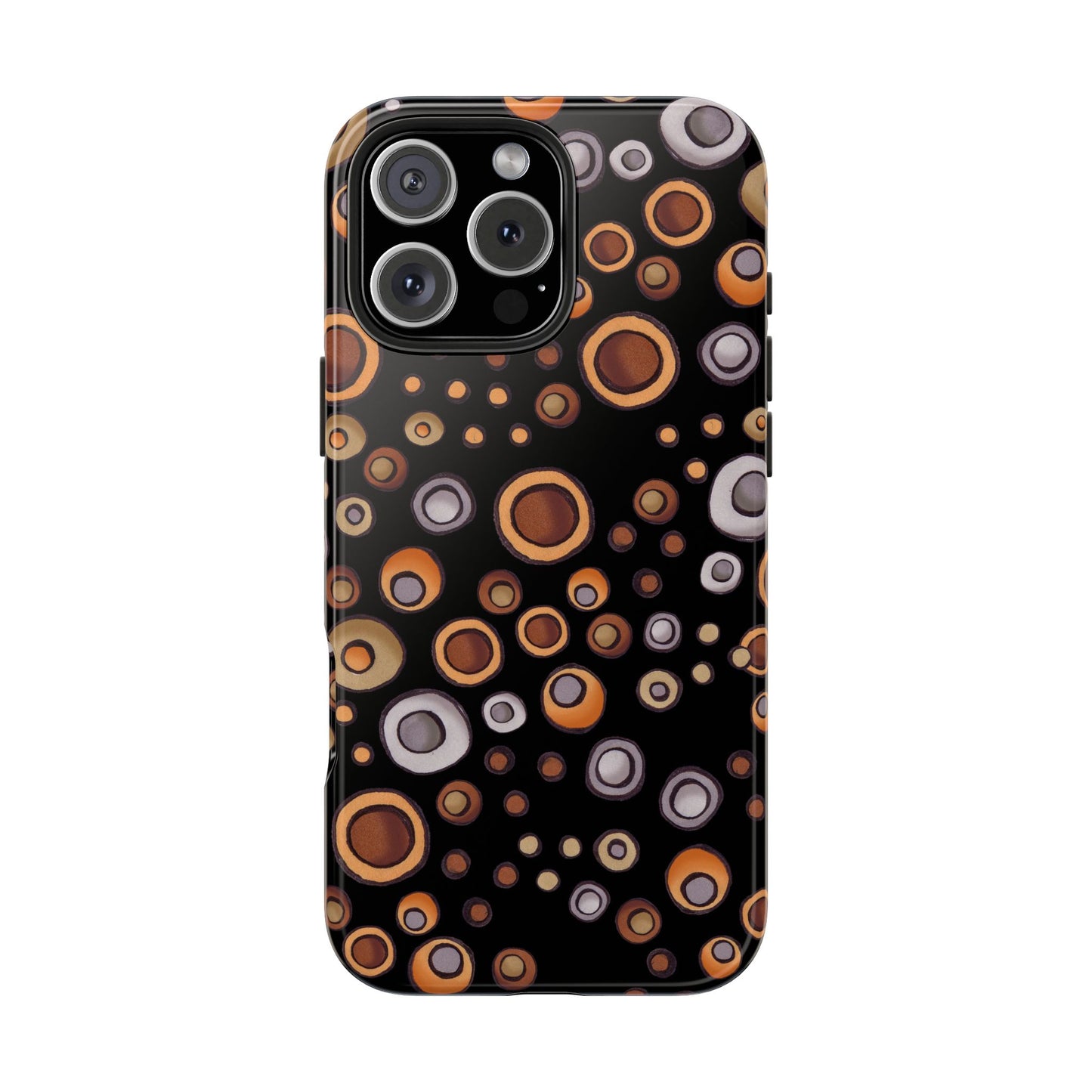 Doggy Dots Black Phone Case