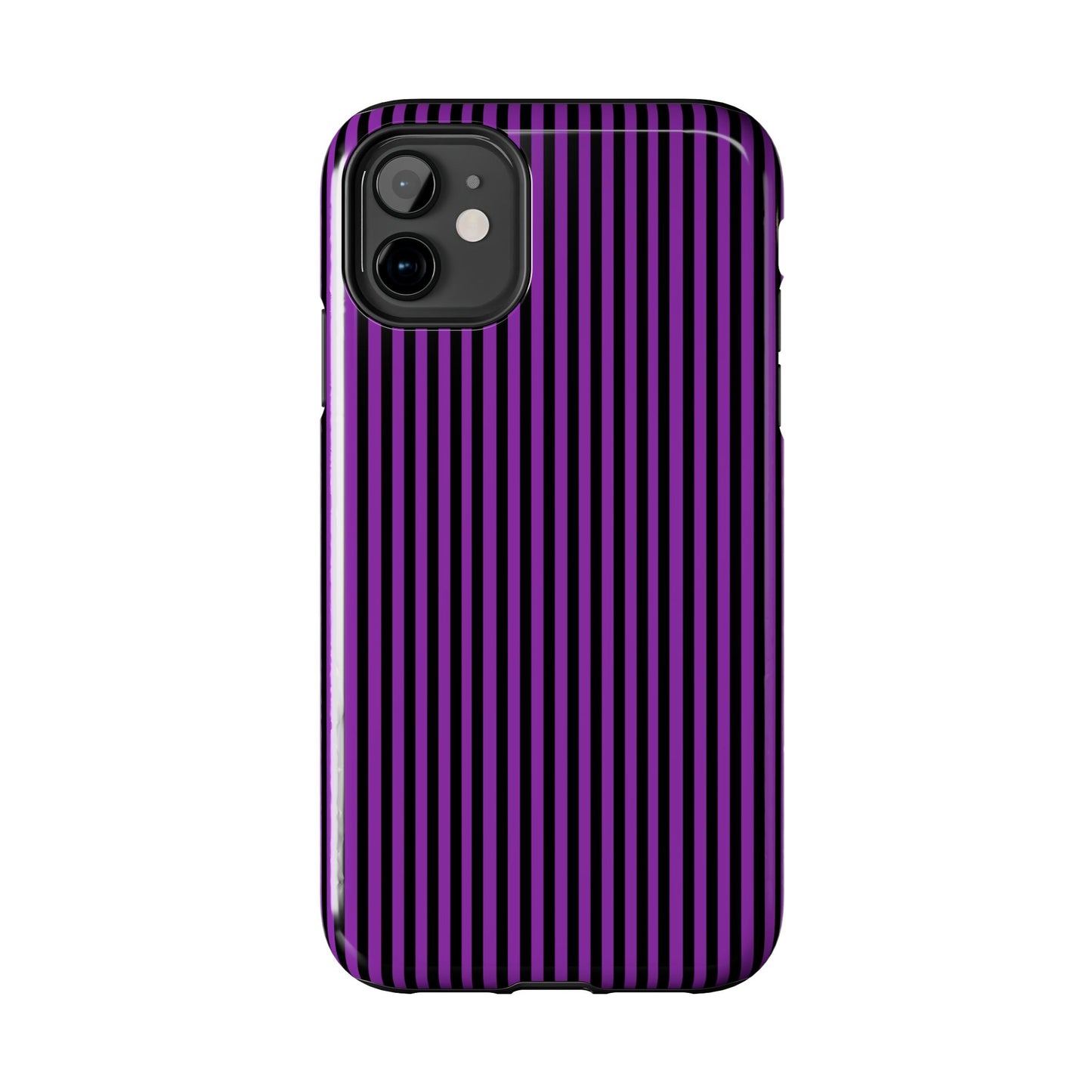 Stripe Purple / Black Phone Case