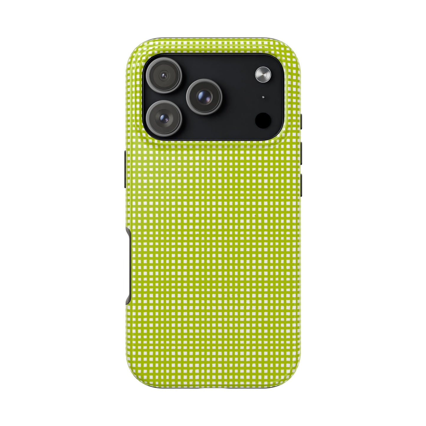 Chipper Check Lime Phone Case