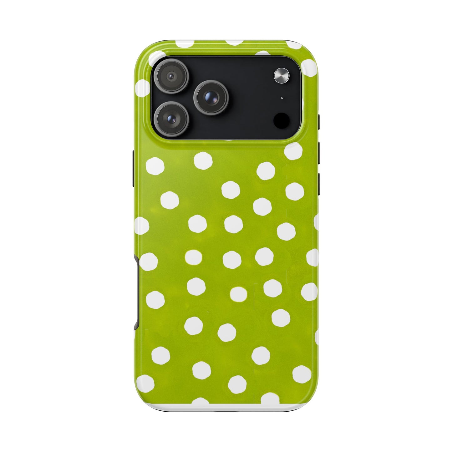Jumbo Dots Green / White Phone Case