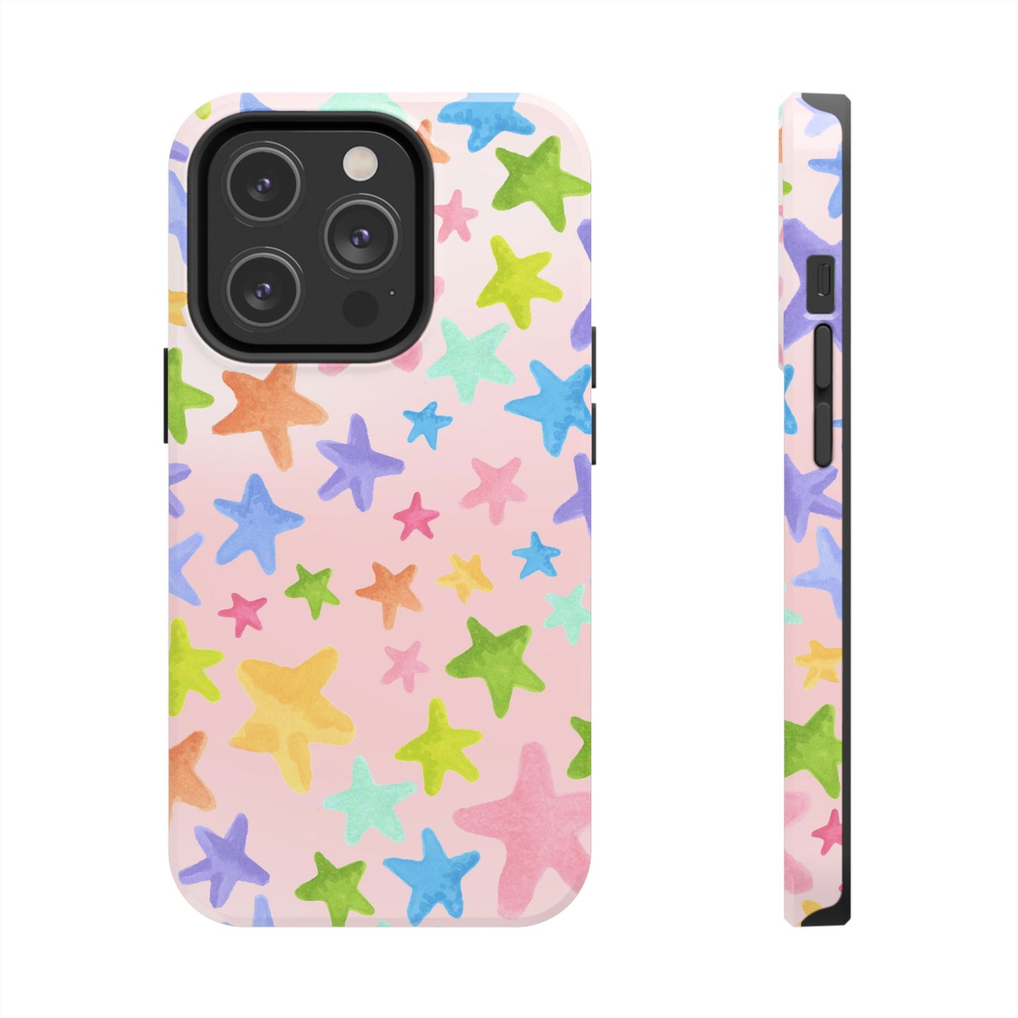 Happy Stars Pink Phone Case