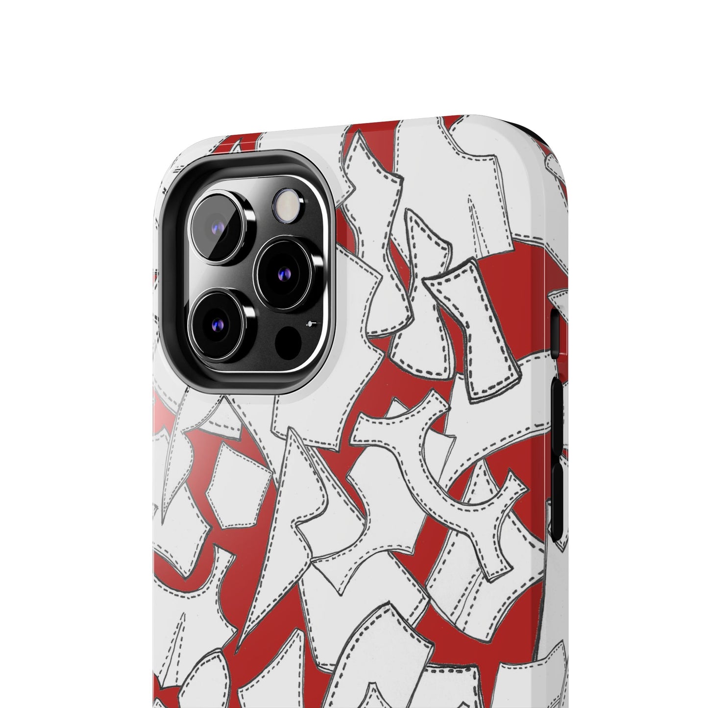 Pattern Pieces Red Phone Case