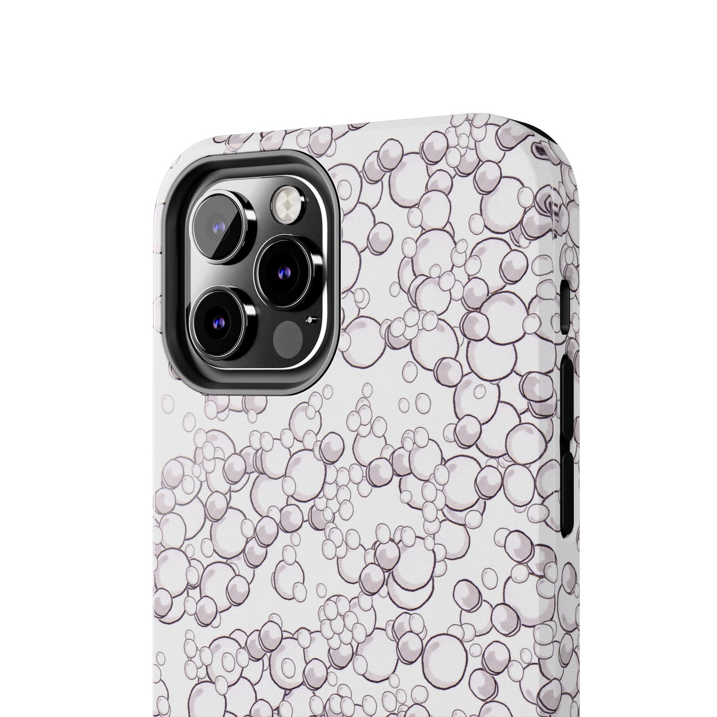 Bubble Dots White Phone Case