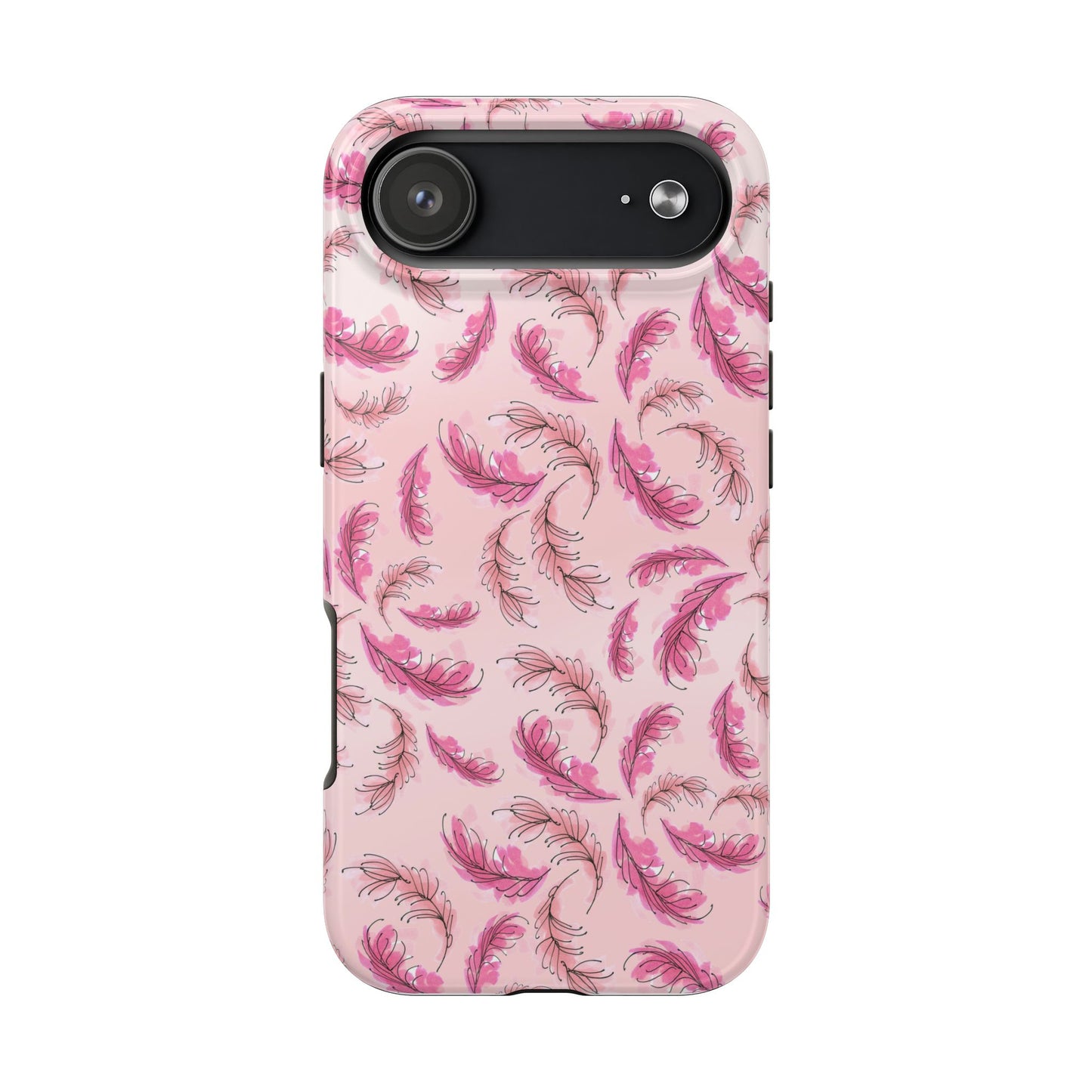 Flam Feathers Pink Phone Case