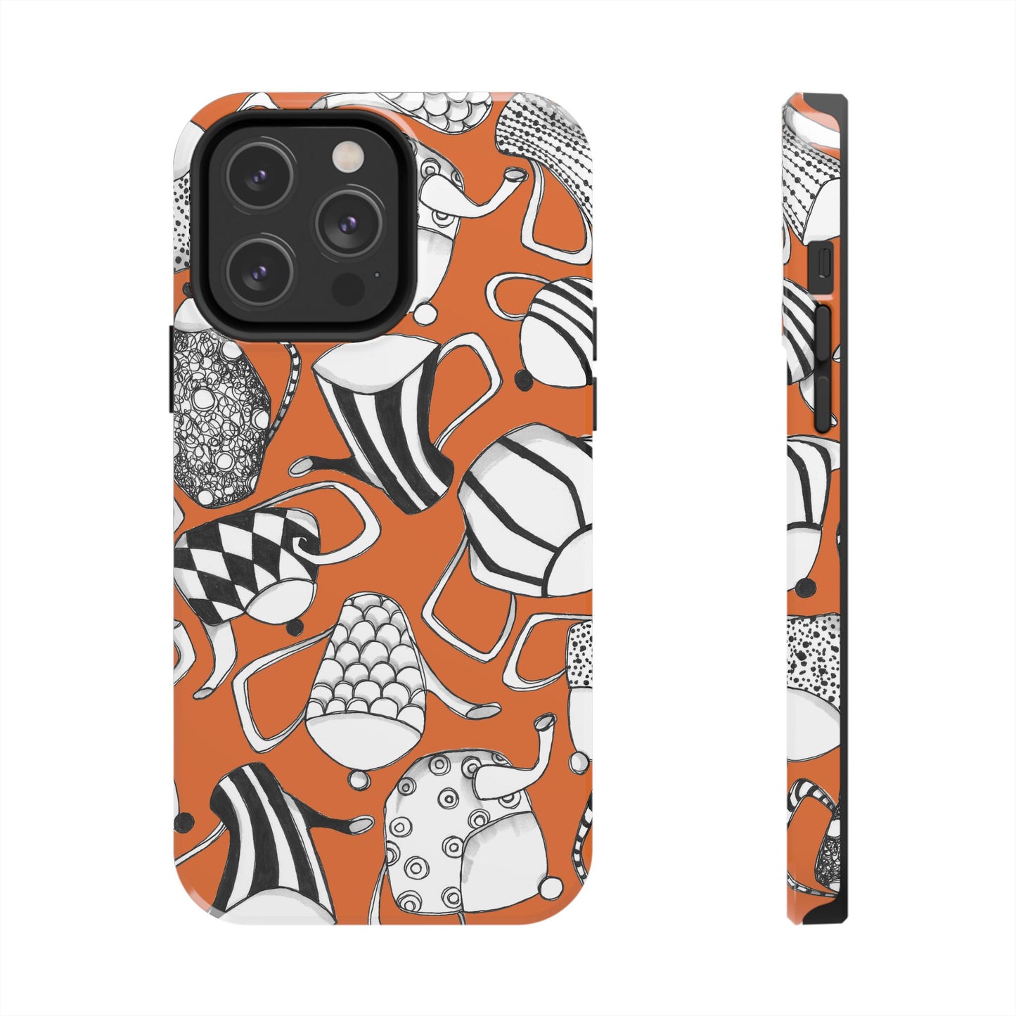 Coffee, Tea Anyone? Orange Phone Case