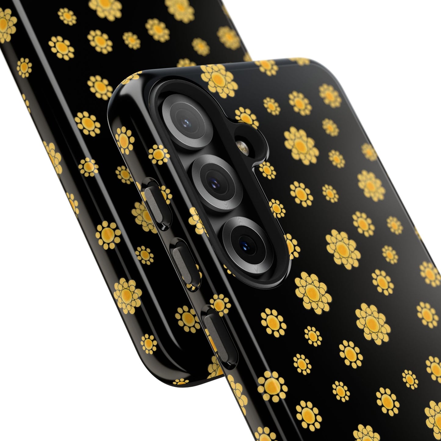 Bandana Dots Black / Yellow Phone Case