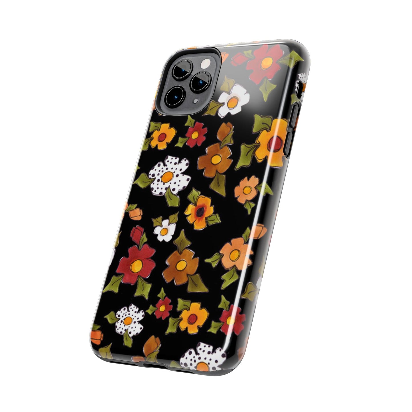Spice Posie Black Phone Case