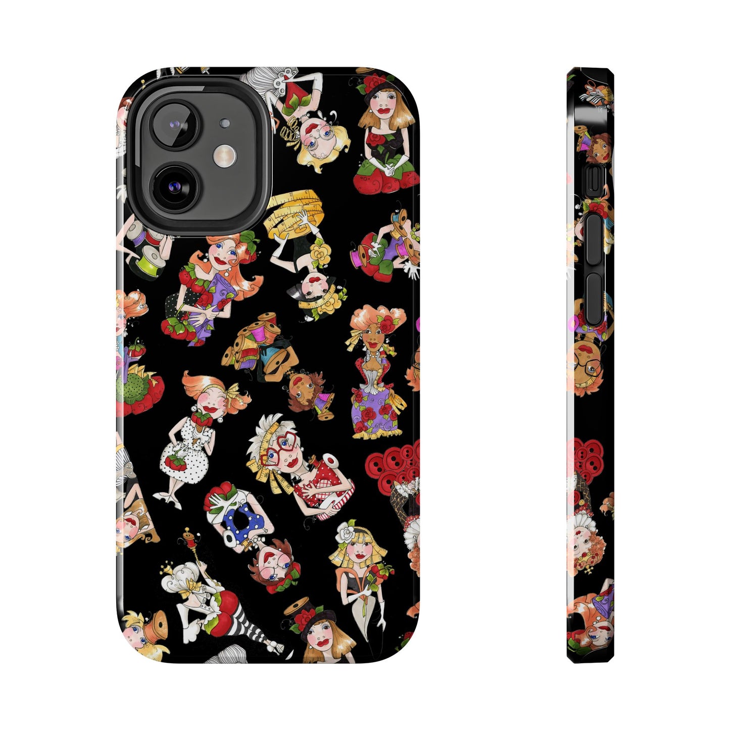 Curious Toss Black Phone Case