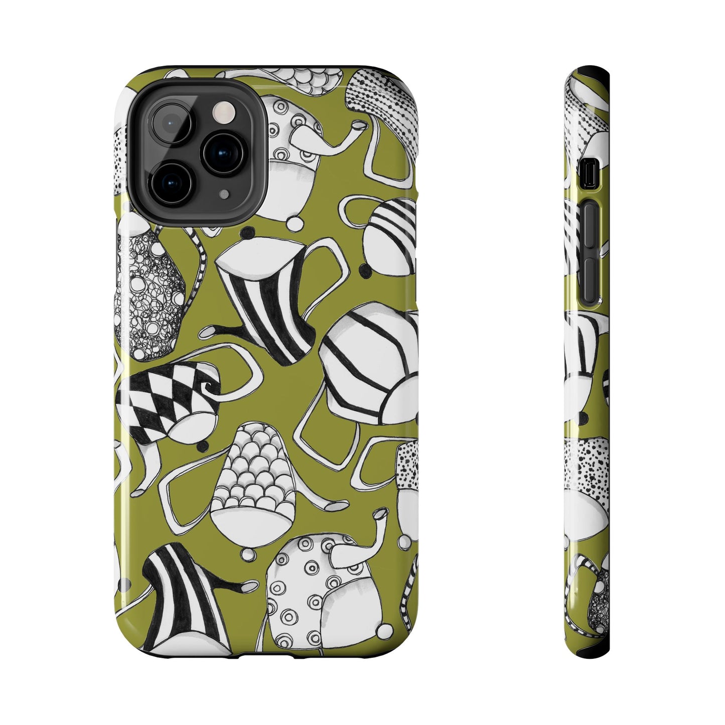 Coffee, Tea Anyone? Green Phone Case