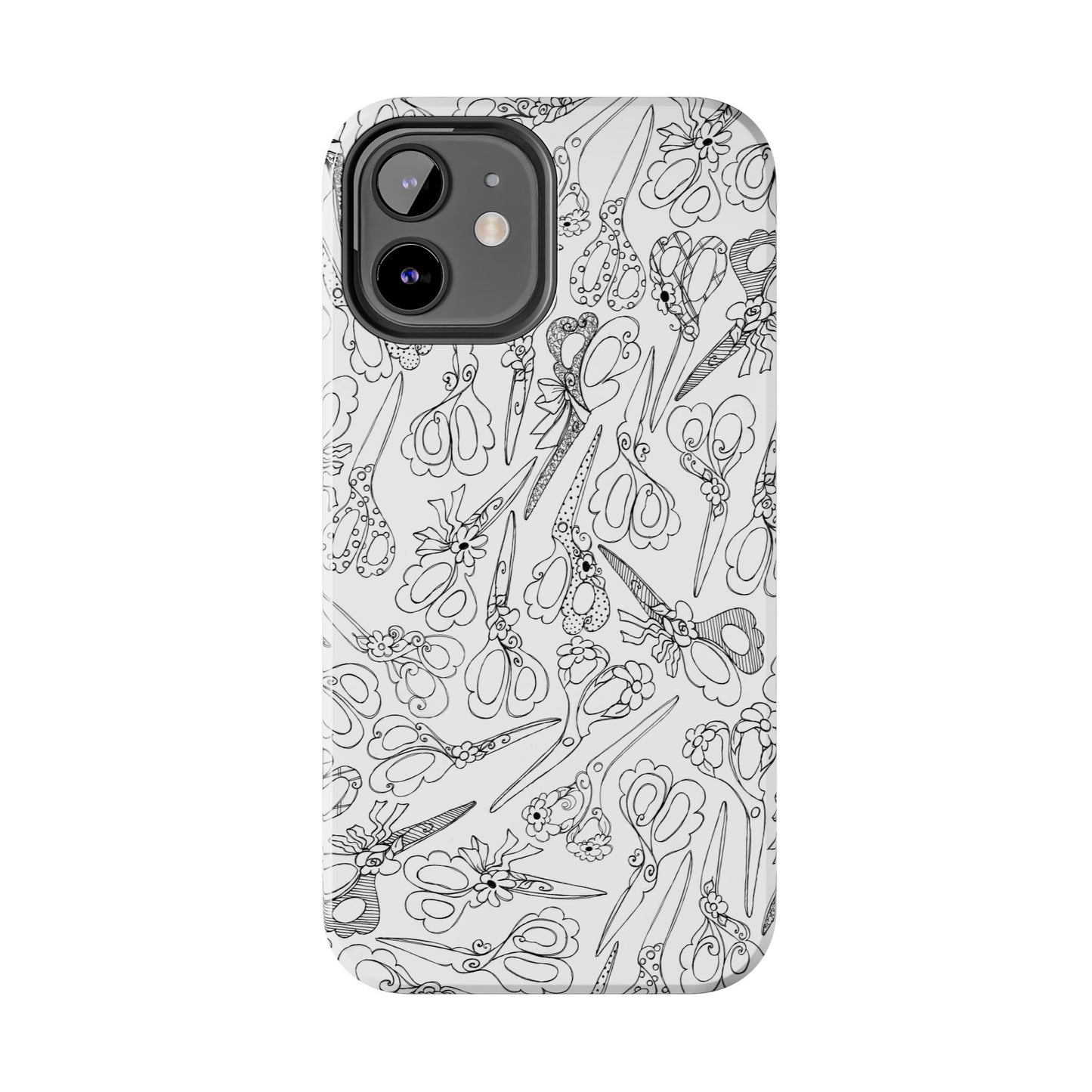 Scissor Blizzard White Phone Case