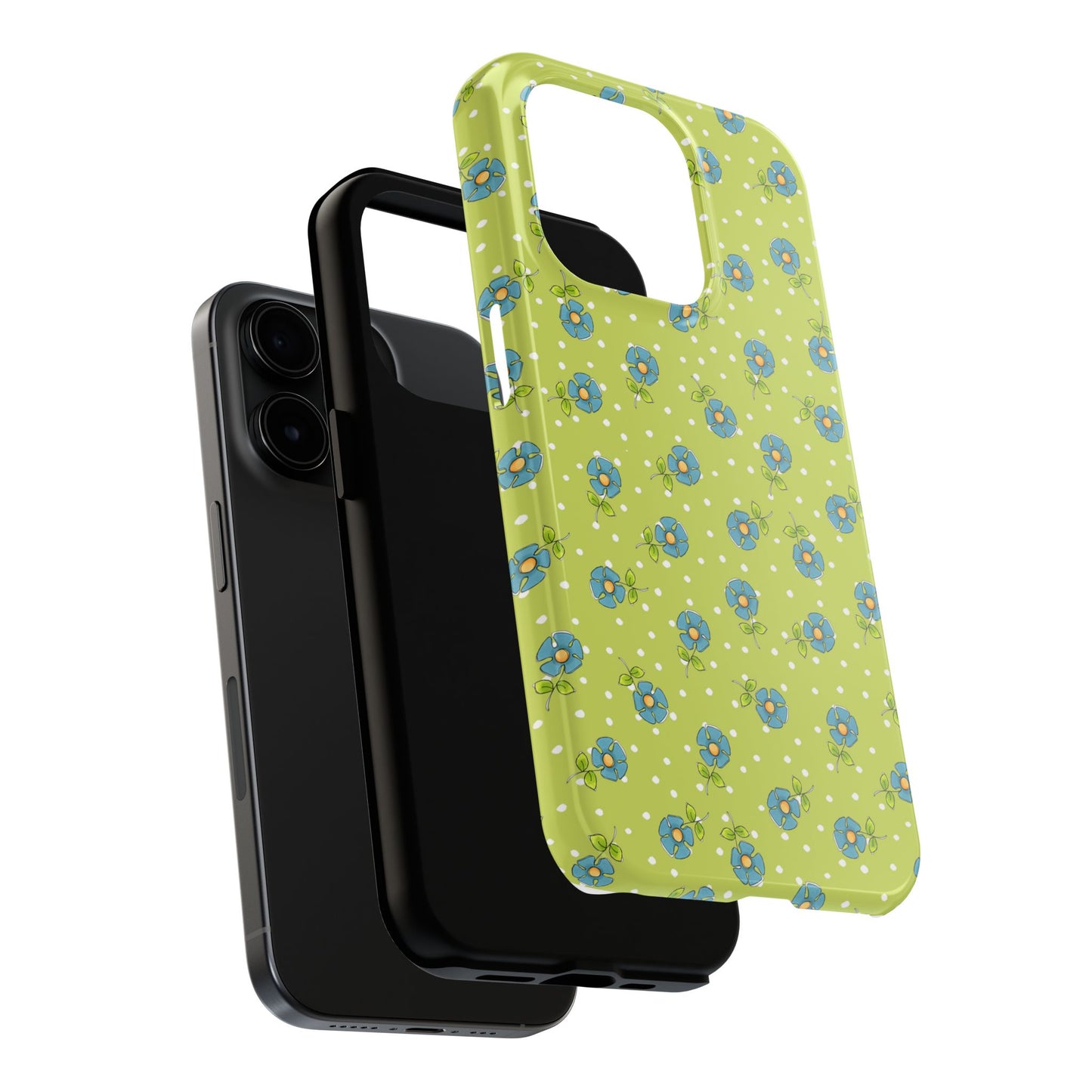Daisy Dots Green Phone Case