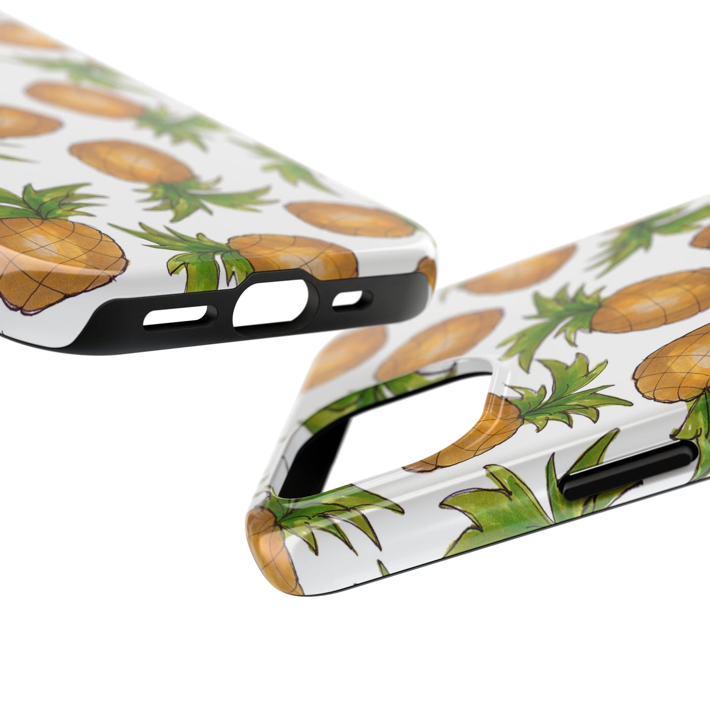 Pineapple Toss White Phone Case