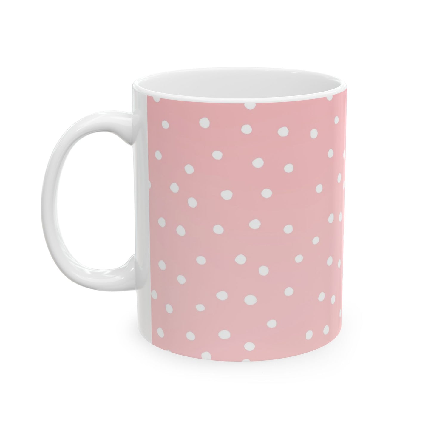 Little Dots Pink / White Cup