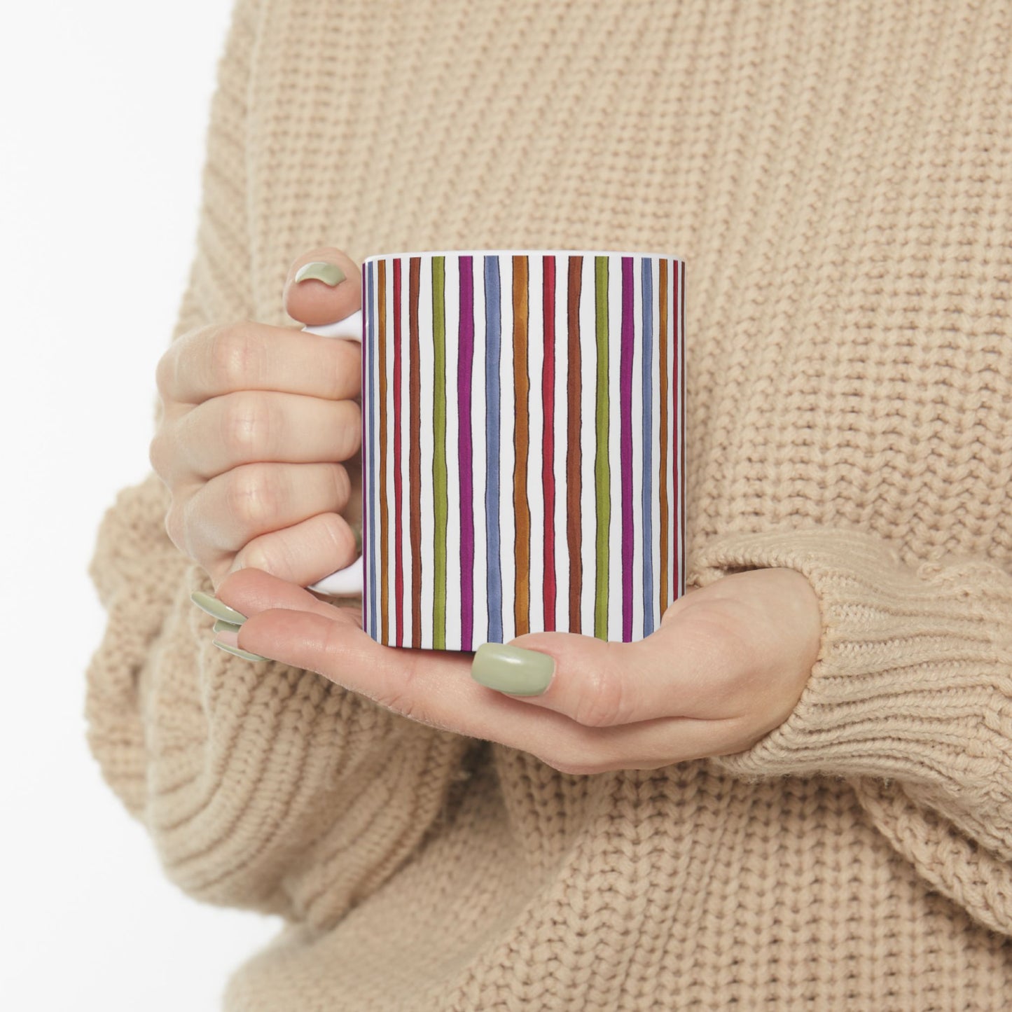 Stripe White Cup