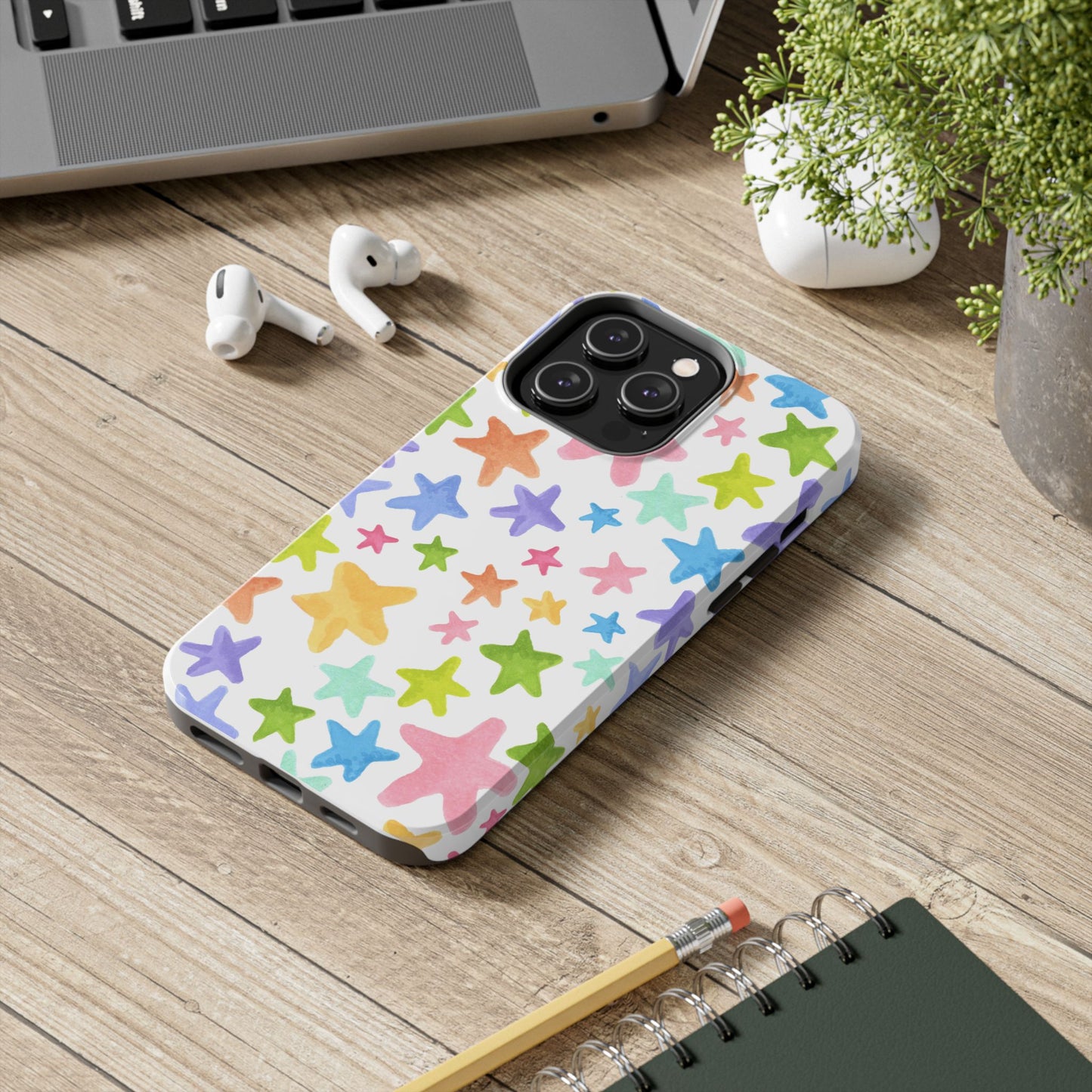Happy Stars White Phone Case