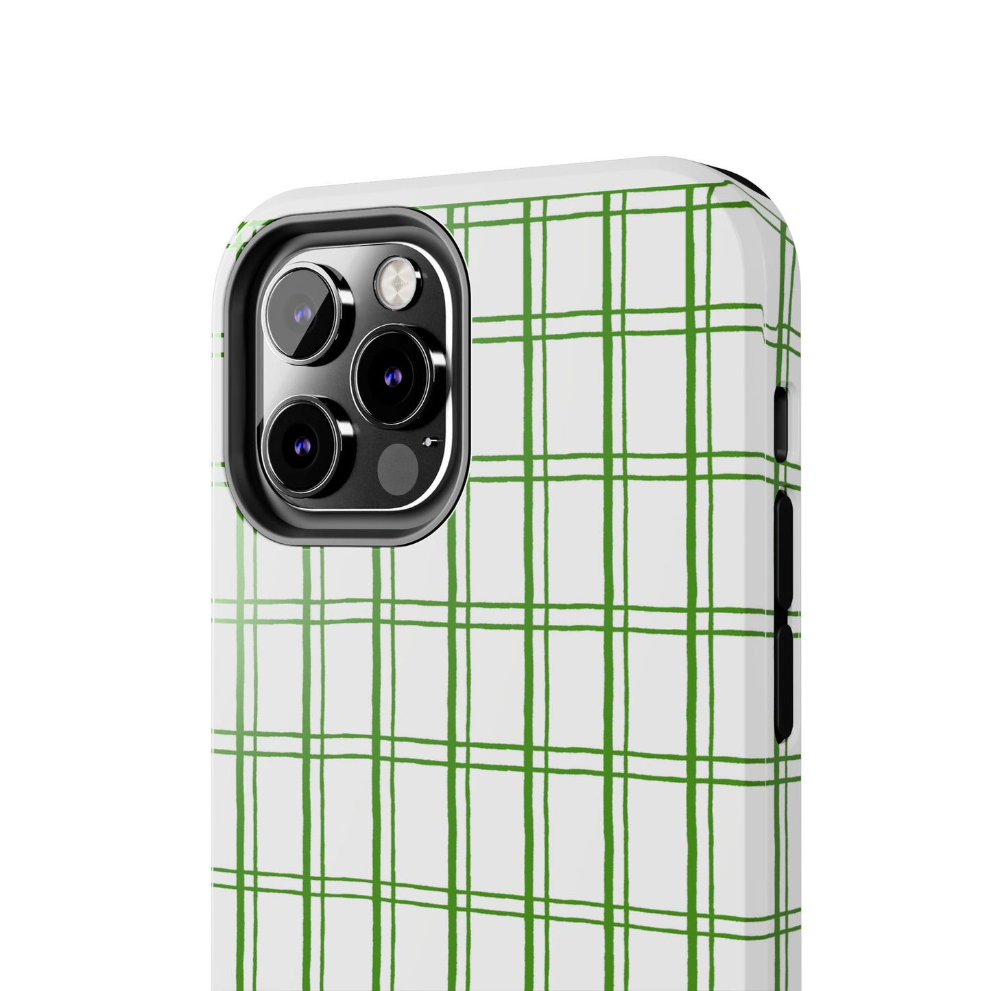 Little Plaid White / Green Phone Case