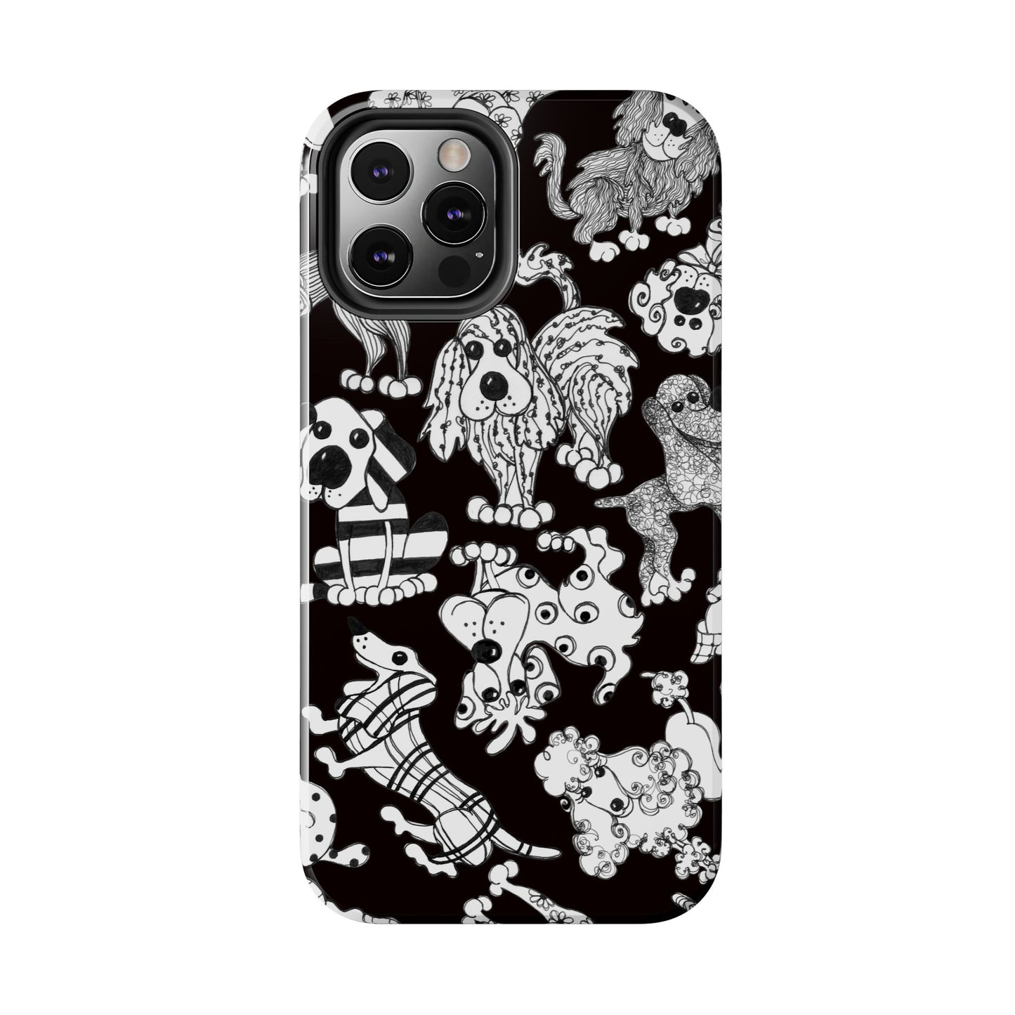 Dear Doggies Black Phone Case
