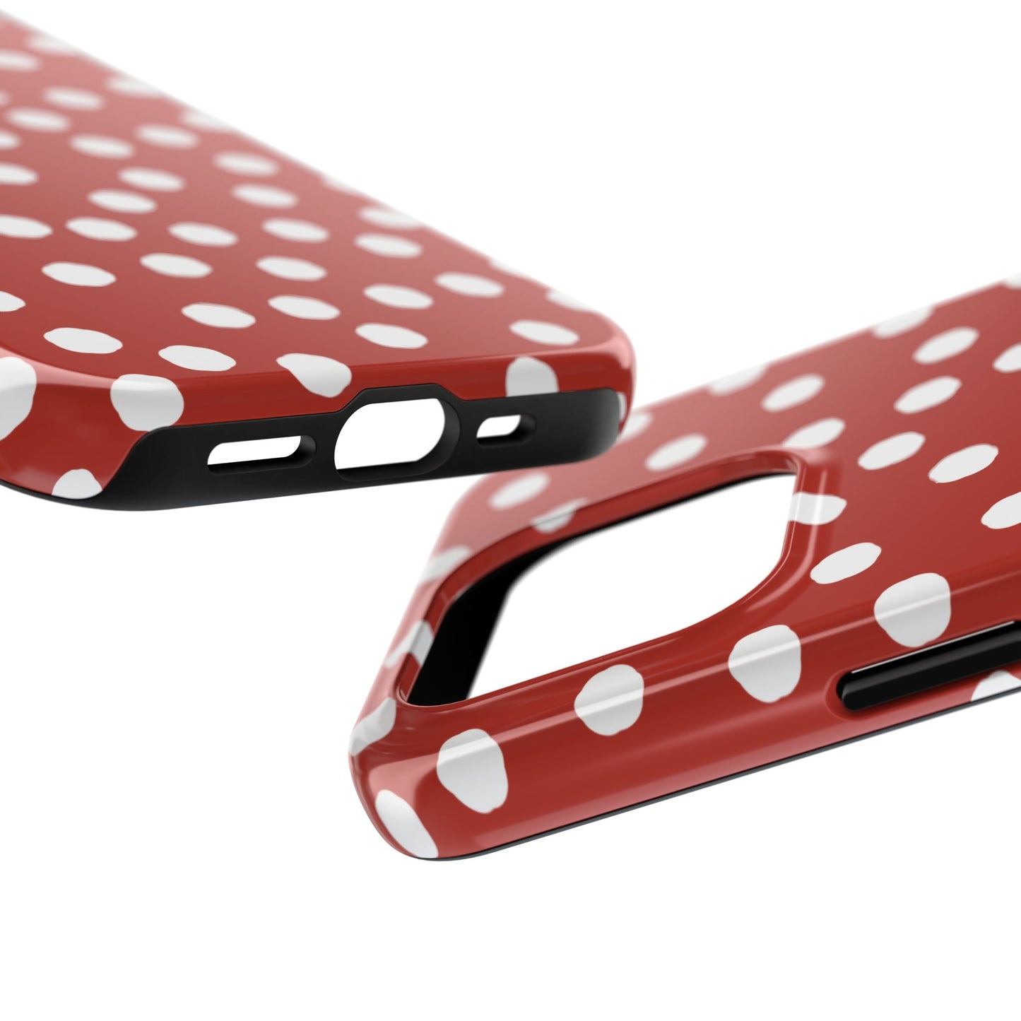 Jumbo Dots Red / White Phone Case