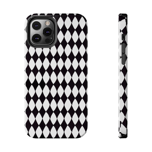 Diamond White / Black Phone Case