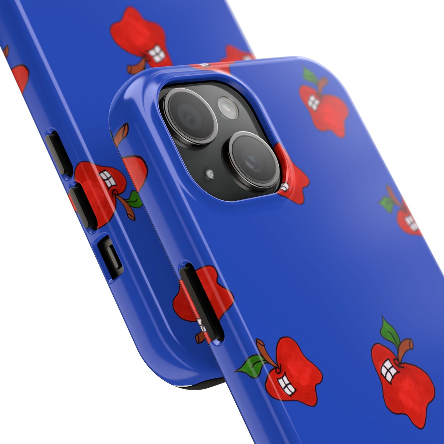 Flying Apples Blue Phone Case
