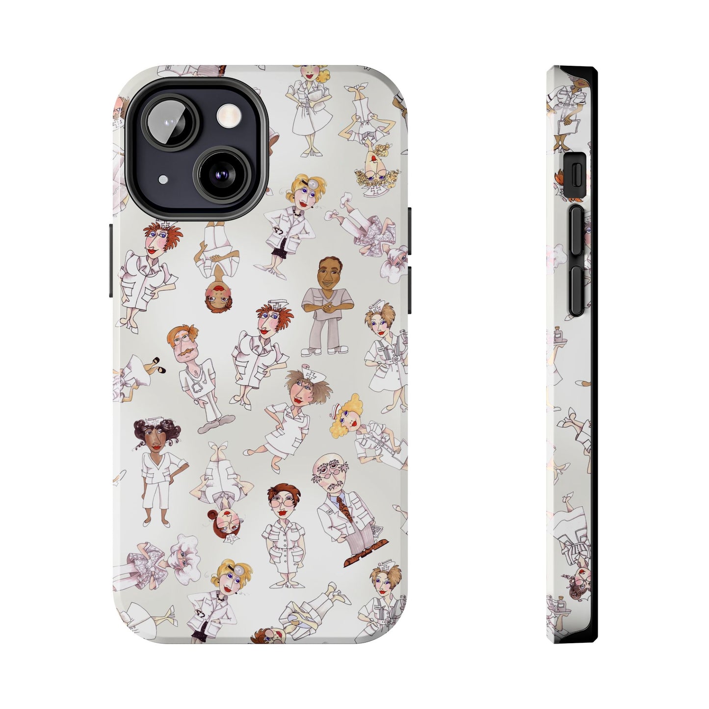 Tossed Nurses Gray Phone Case