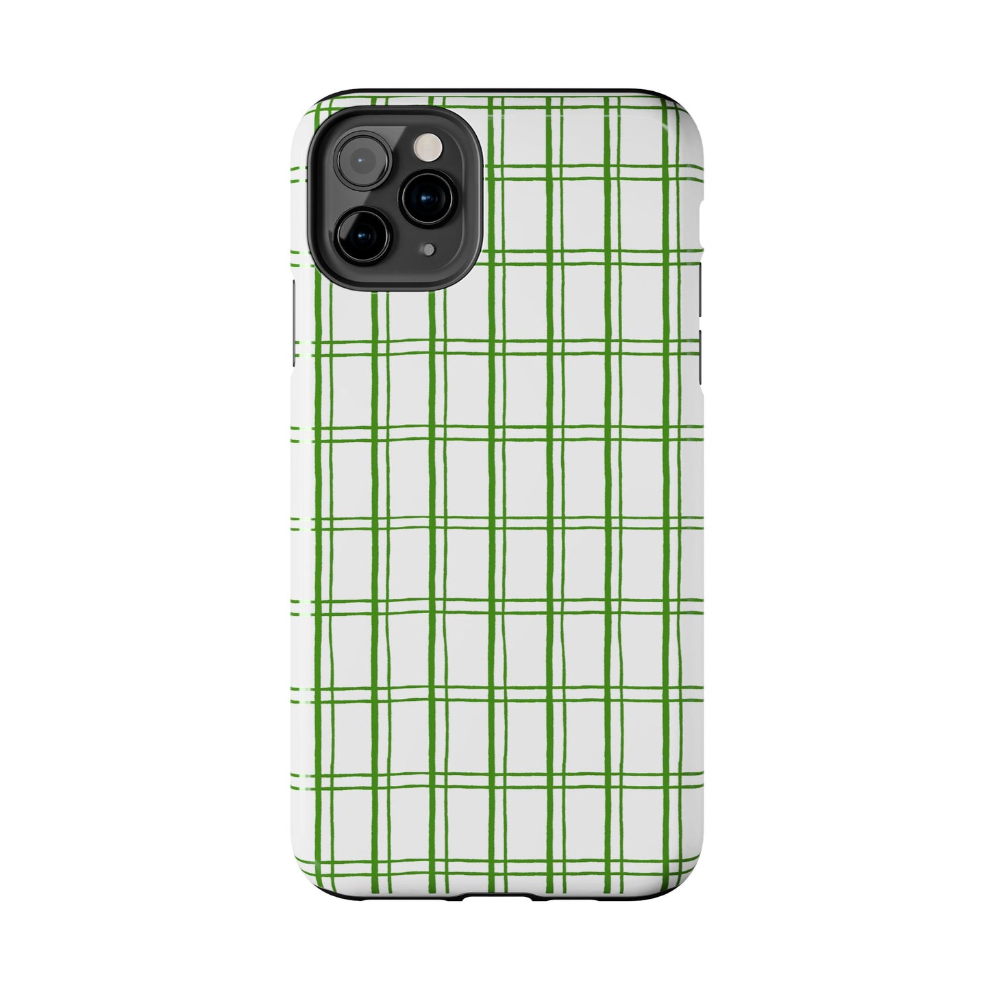 Little Plaid White / Green Phone Case