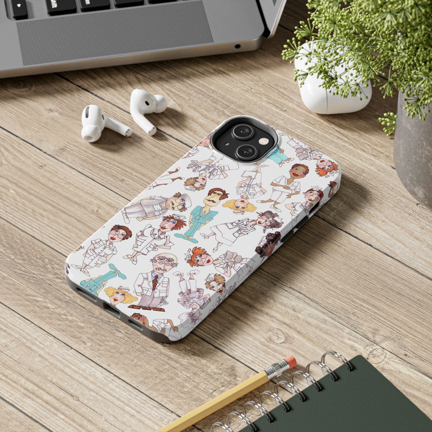 Happy Staff White Phone Case