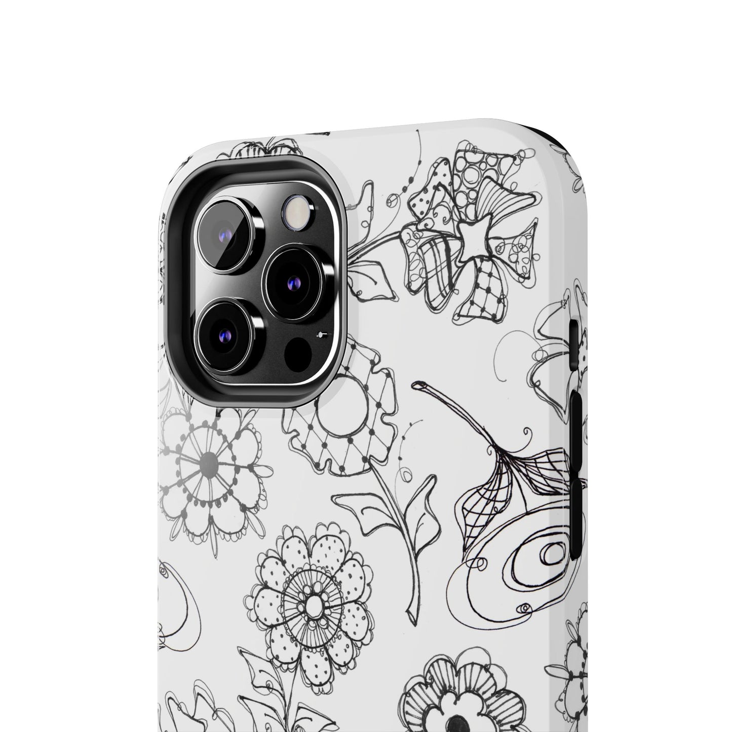 Paper Posies White Phone Case