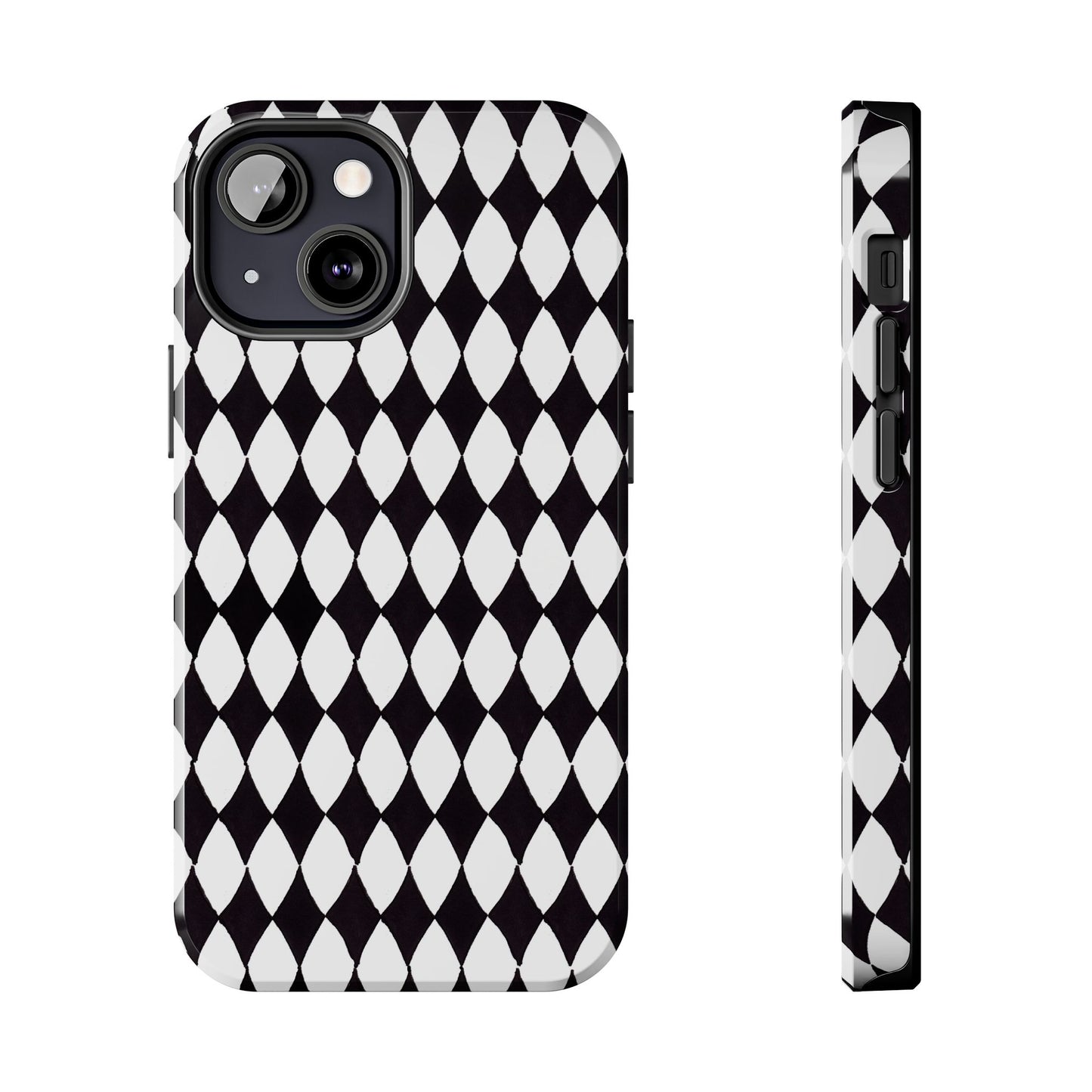 Diamond White / Black Phone Case