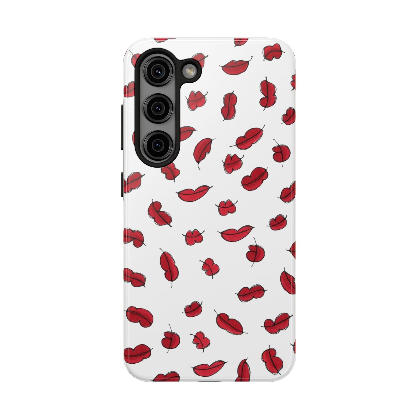 Lotsa Lips White Phone Case