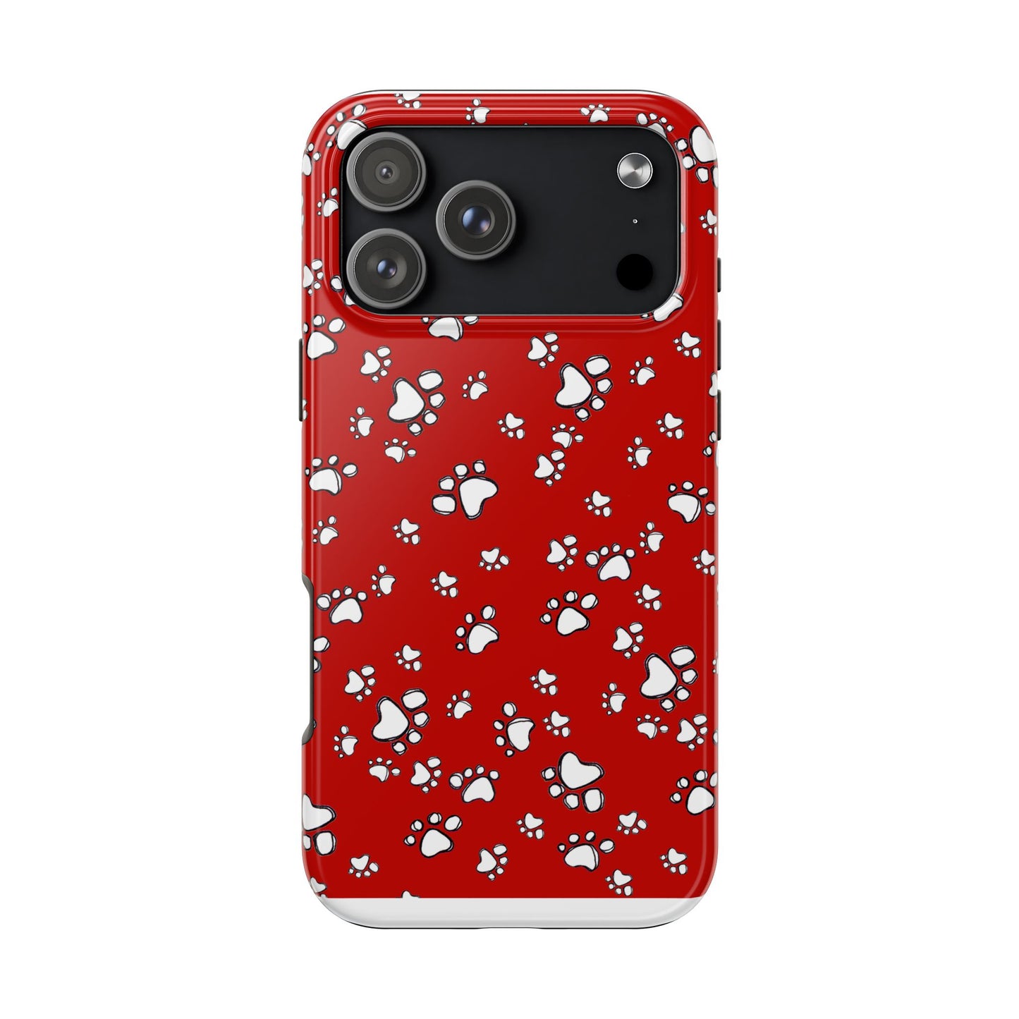 Paw Flakes Red Phone Case