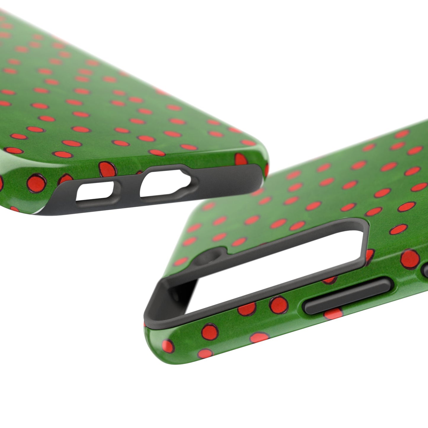 Dinky Dots Green / Red Phone Case