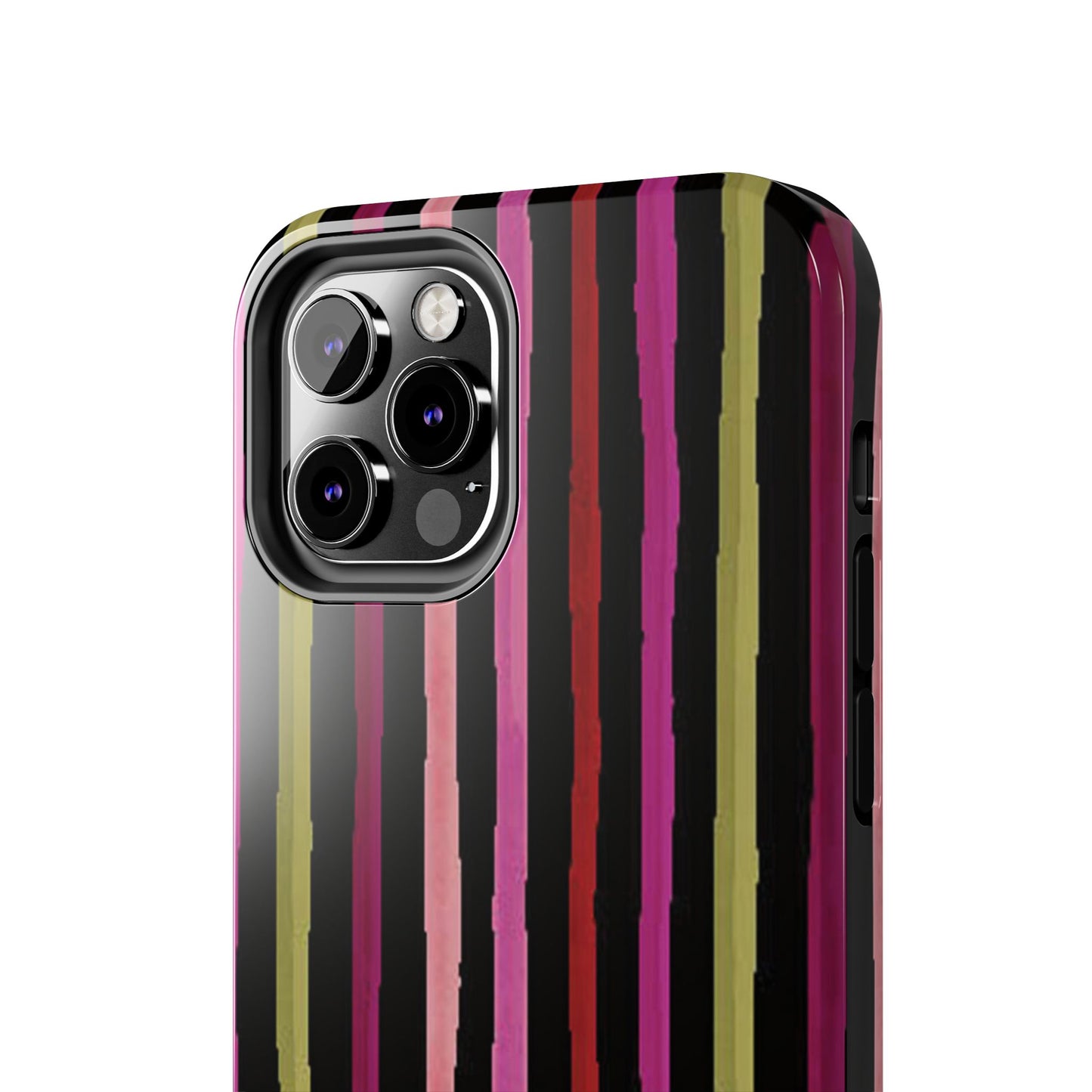 Garden Stripe Black Phone Case