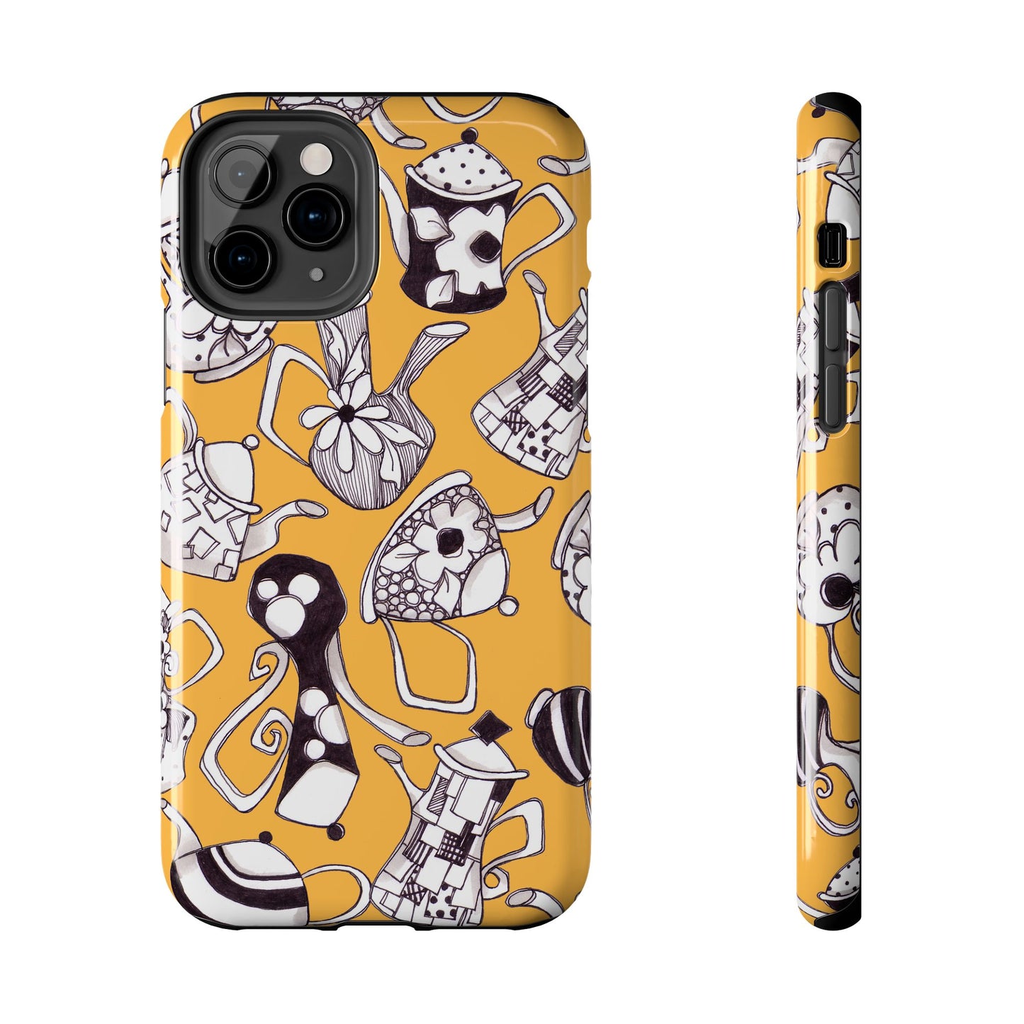 Fancy Pots Yellow Phone Case