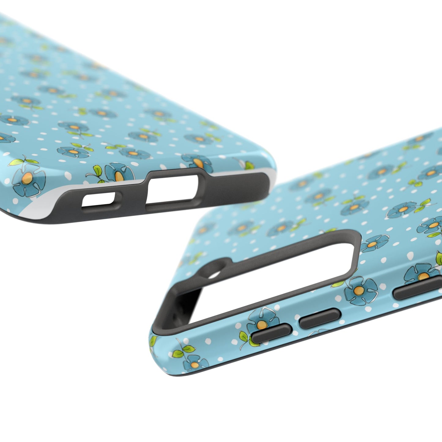 Daisy Dots Turquoise Phone Case