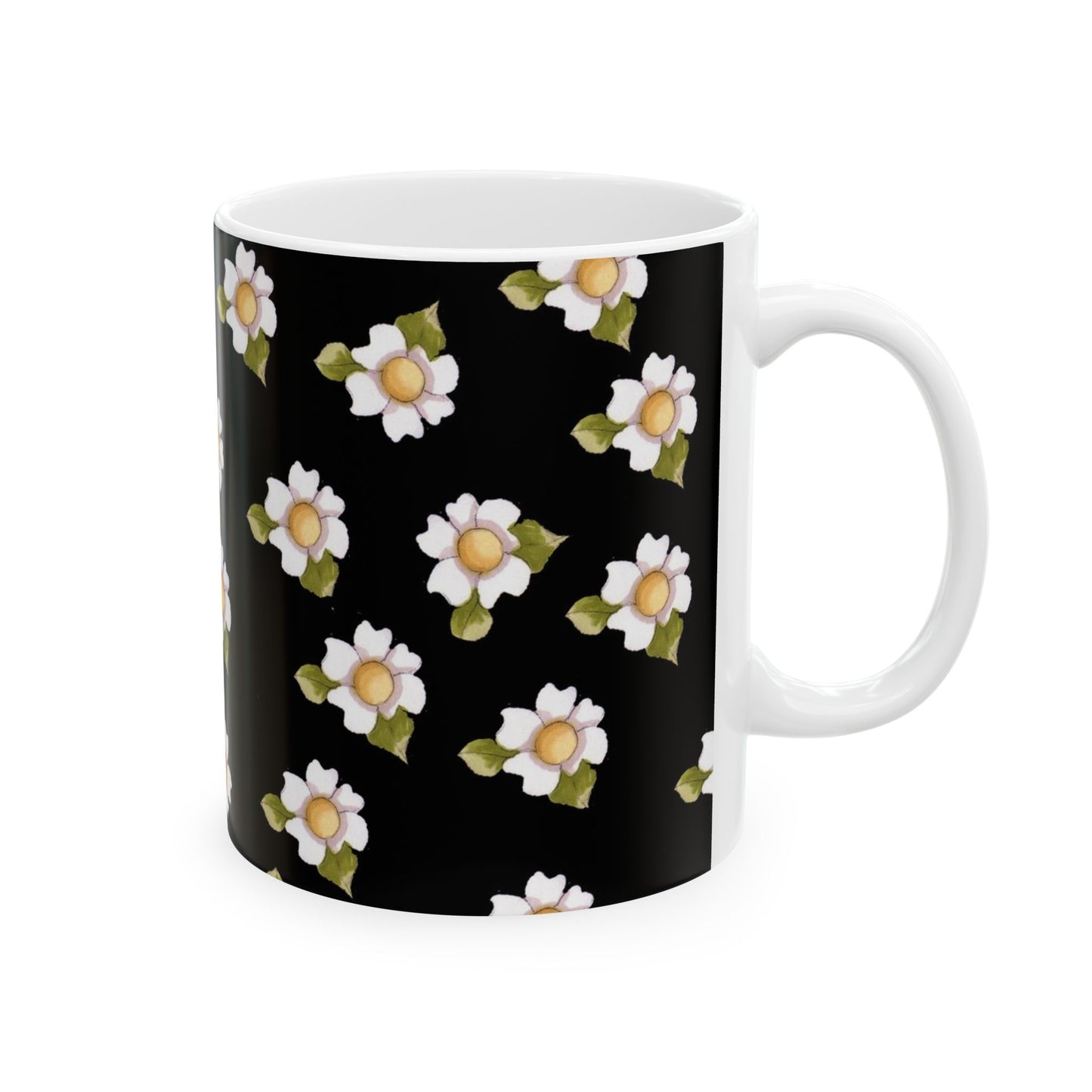 Daisies Black Cup