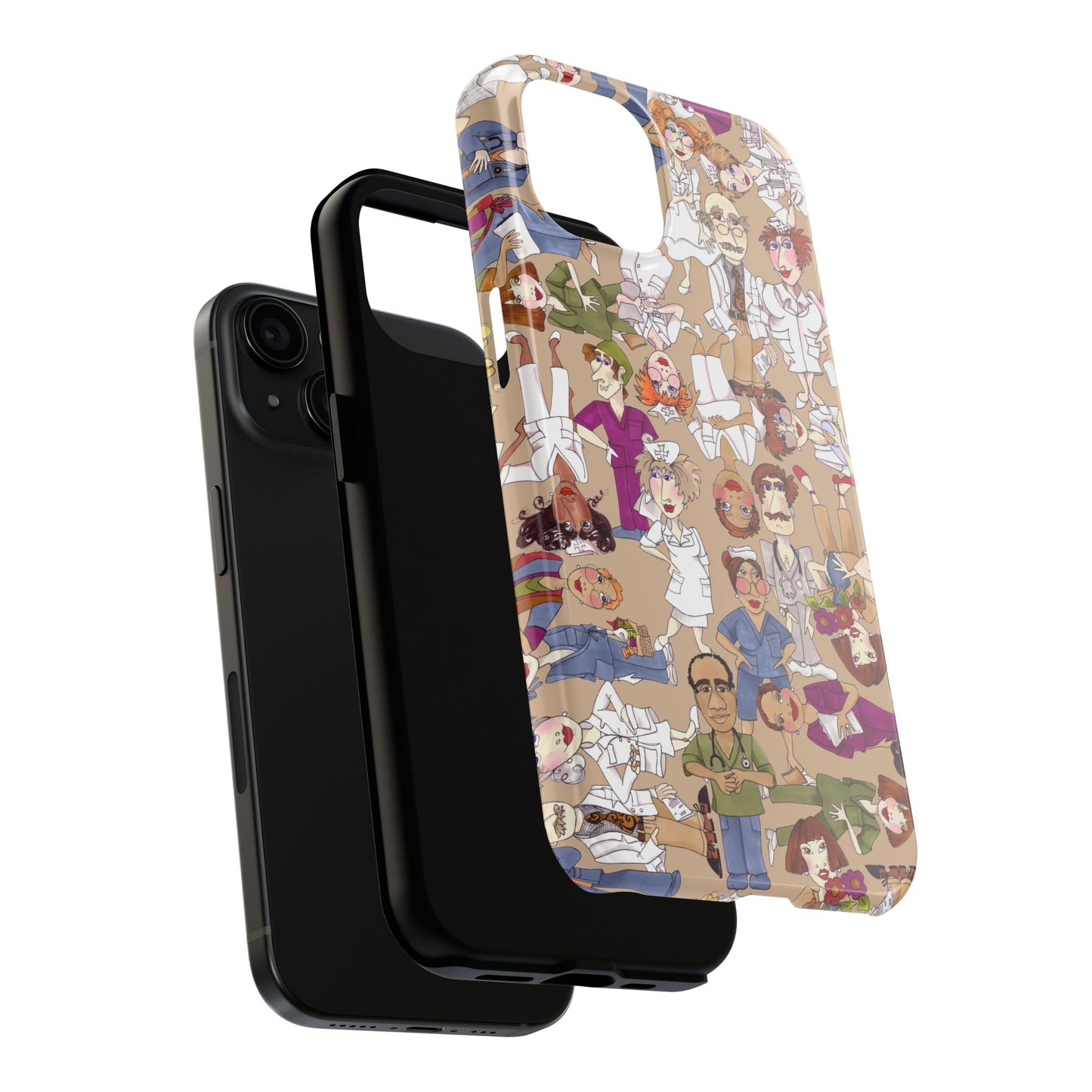 Diverse Nurse Khaki Phone Case