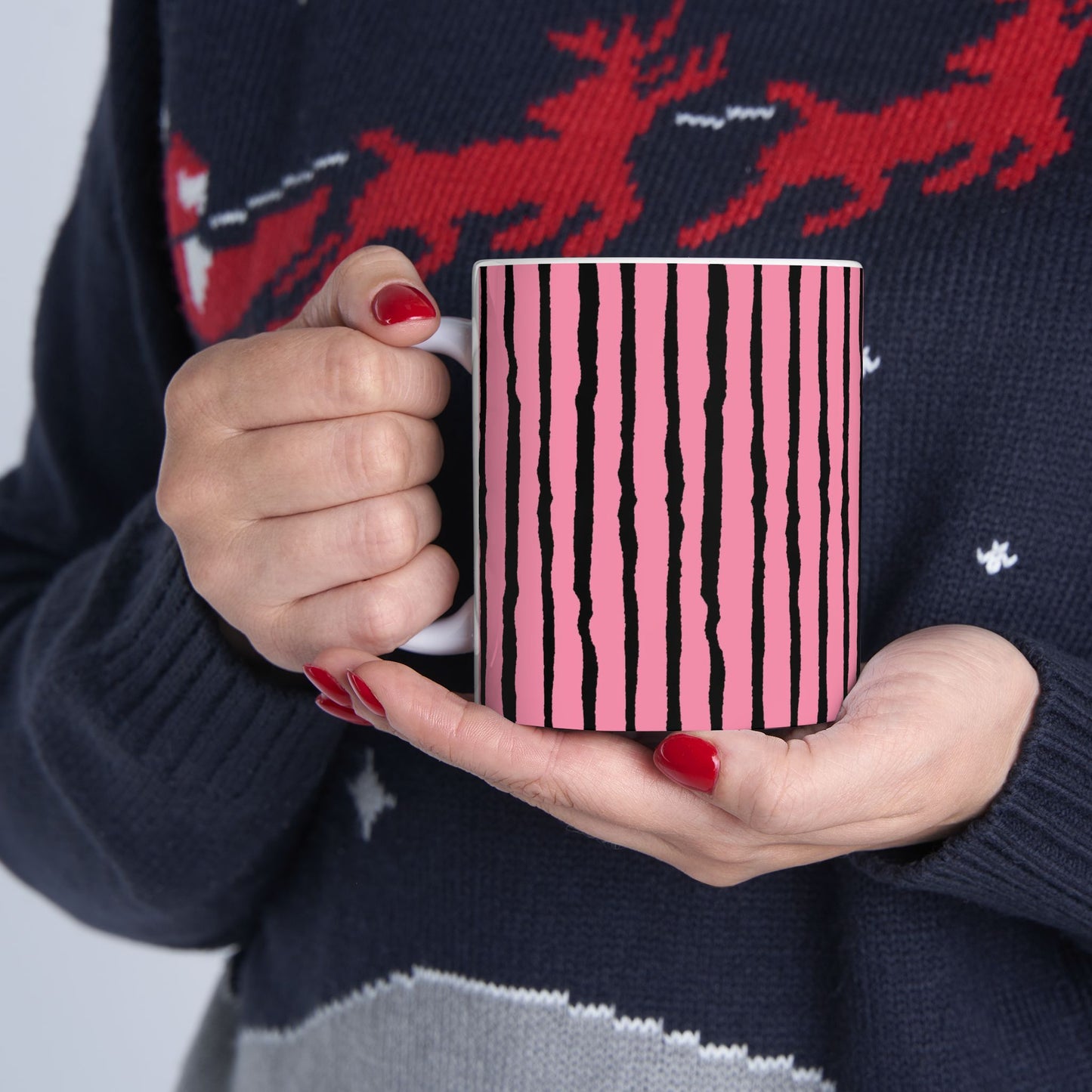 Sorta Stripe Pink / Black Cup