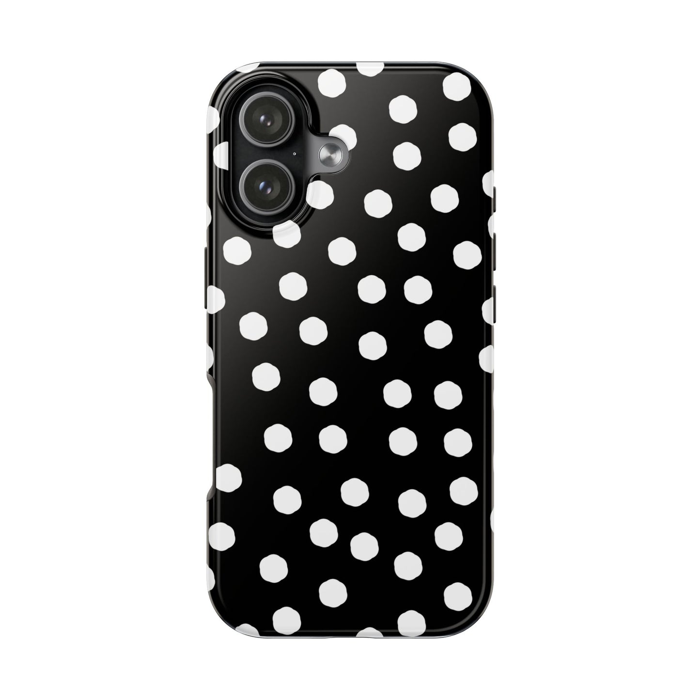Jumbo Dots Black / White Phone Case
