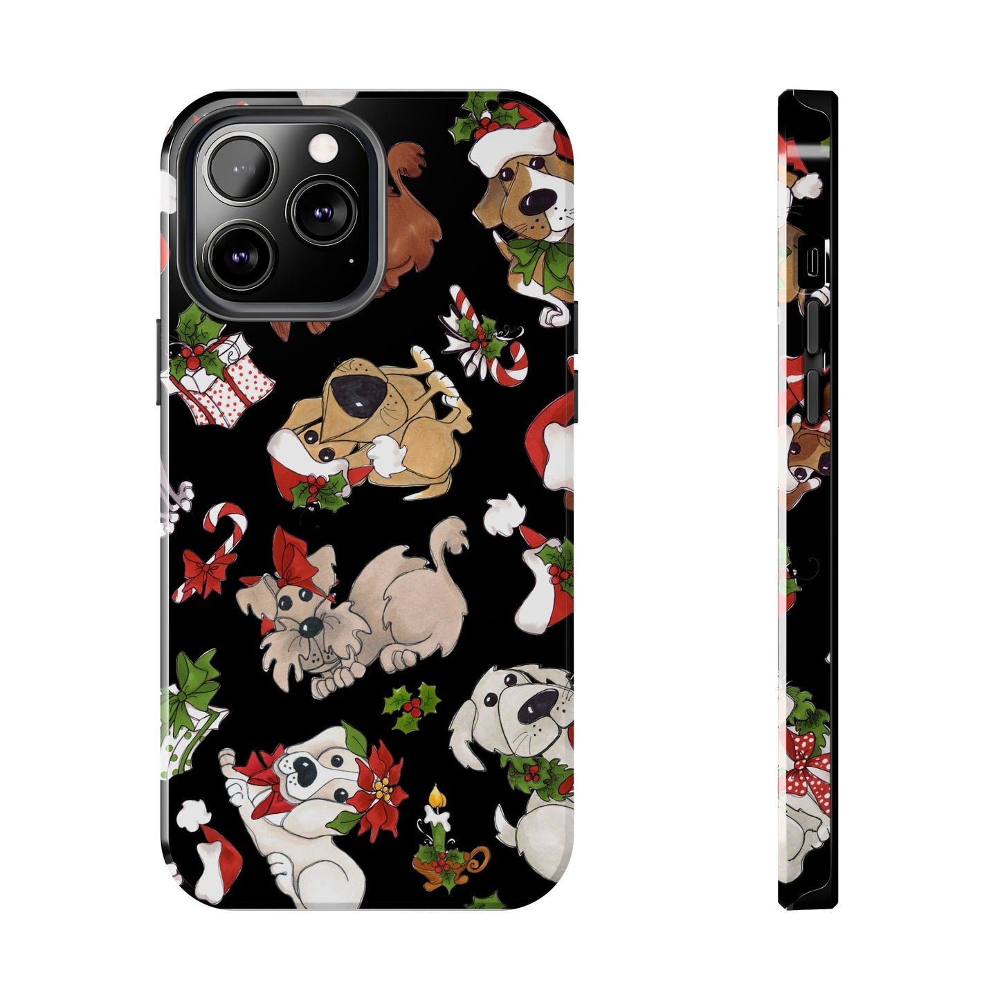 Doggie Toss Black Phone Case