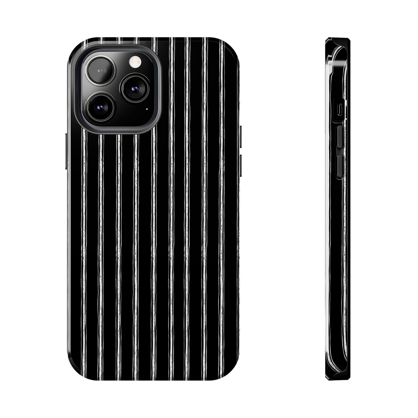 Napkin Stripe Black / White Phone Case