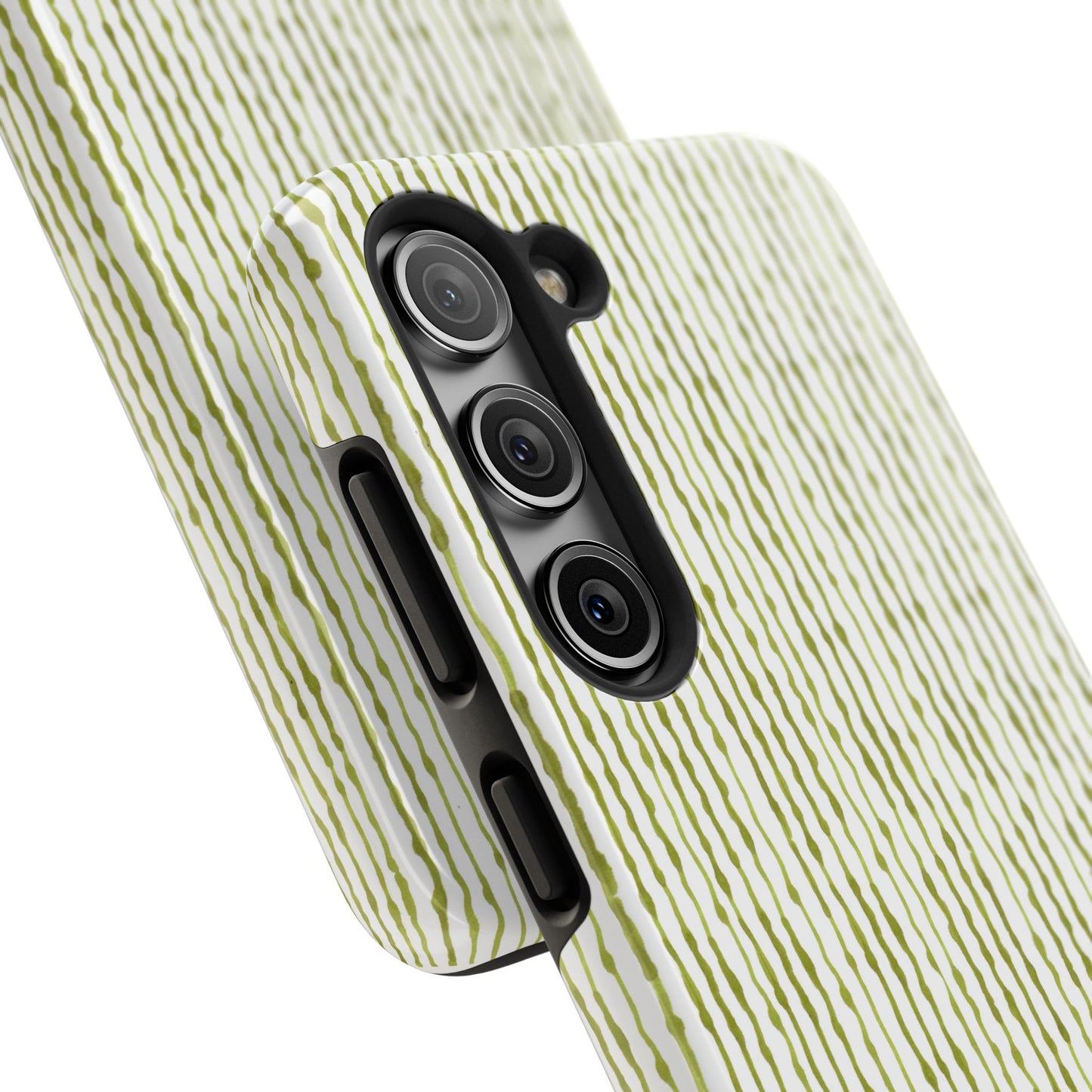 Faux Seersucker White / Green Phone Case