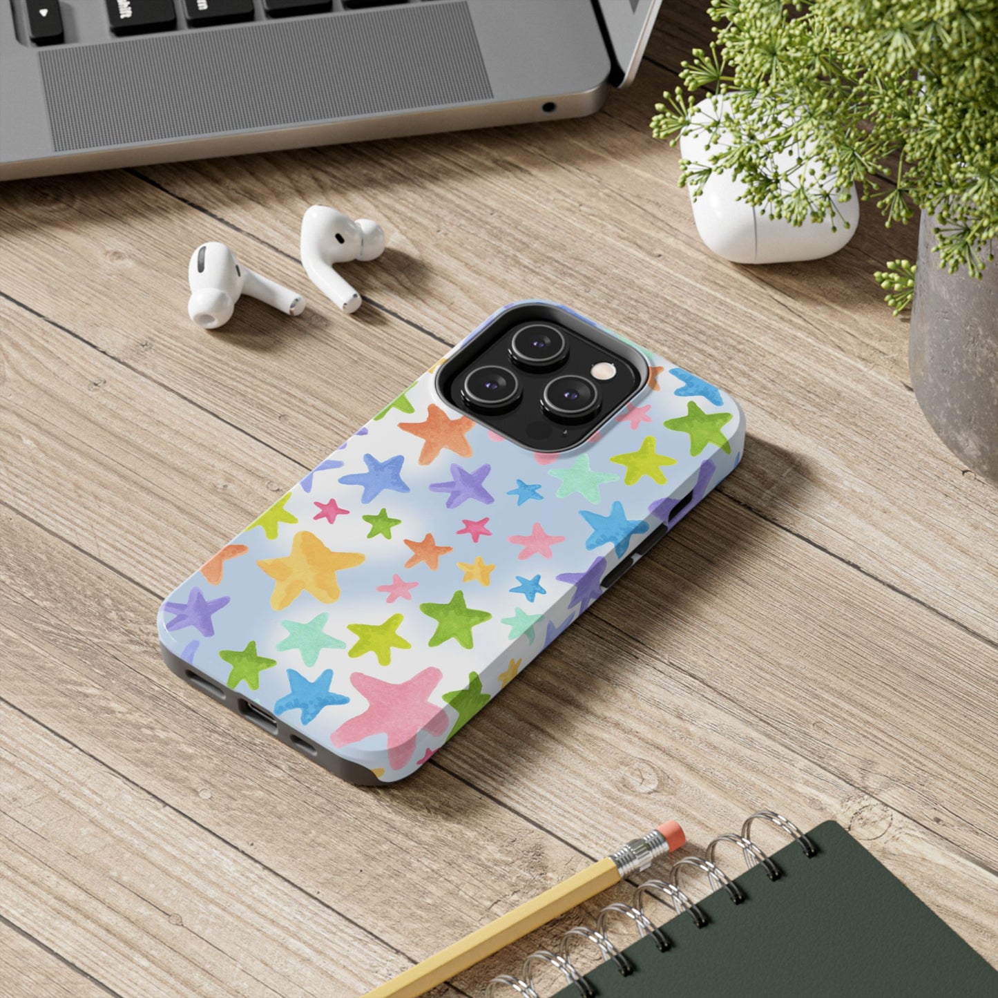 Happy Stars Blue Sky Phone Case