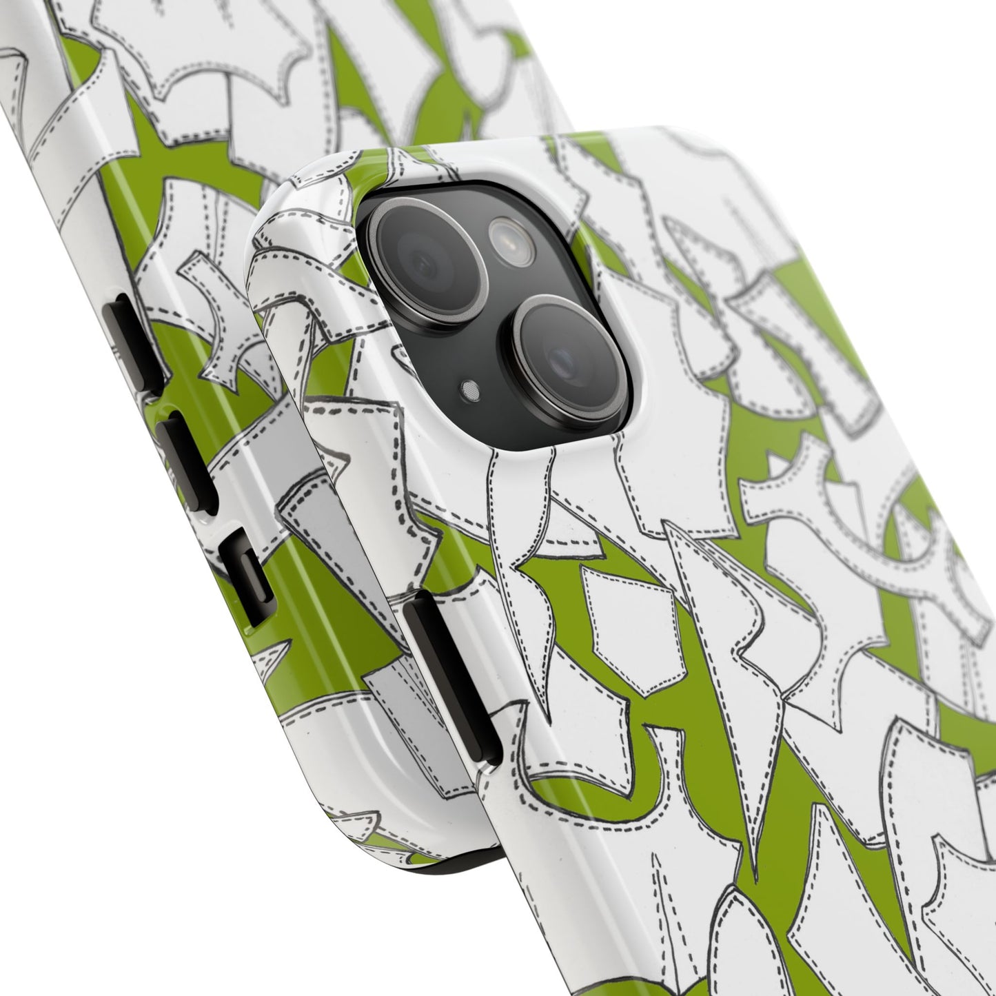 Pattern Pieces Chartreuse Phone Case