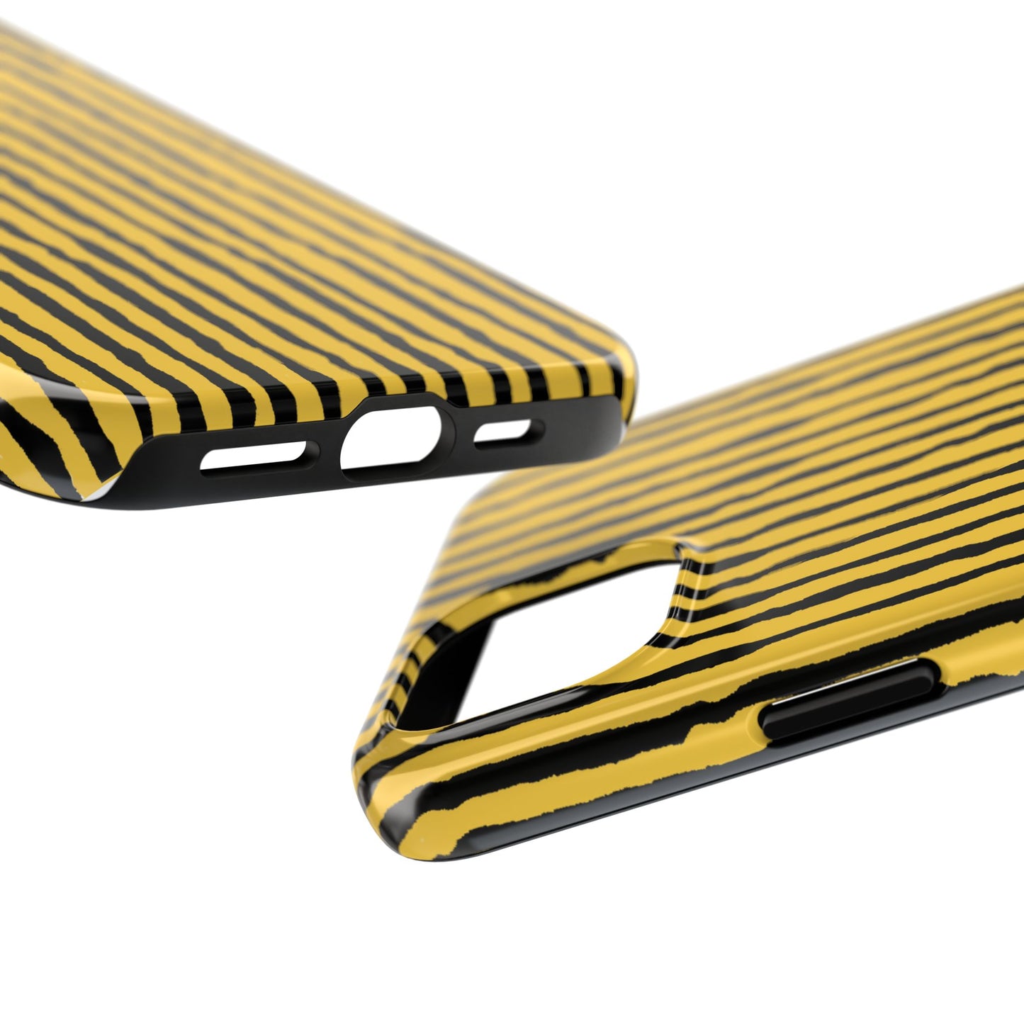 Sorta Stripe Yellow / Black Phone Case
