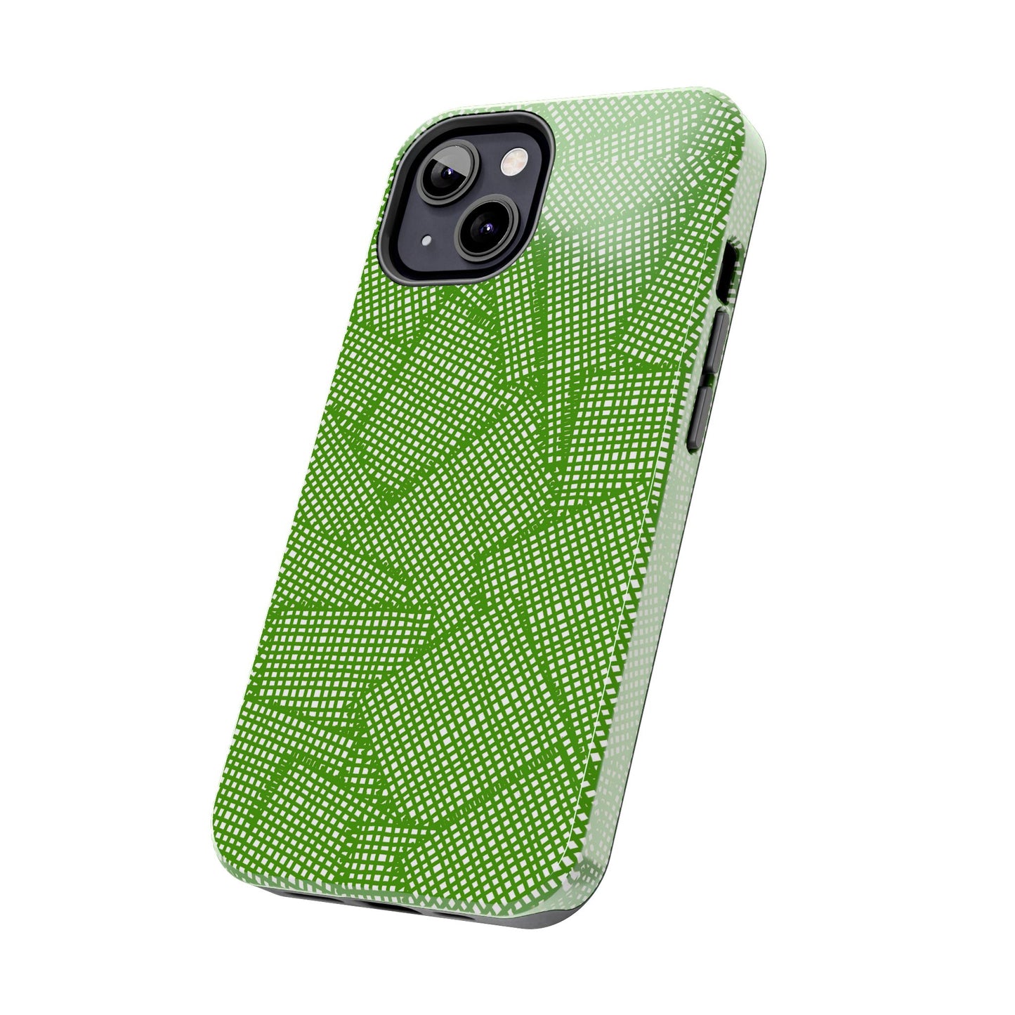 Check Patch Large Green Phone Case
