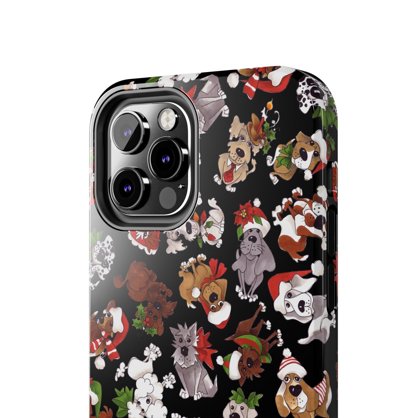 Doggie Toss Black Phone Case